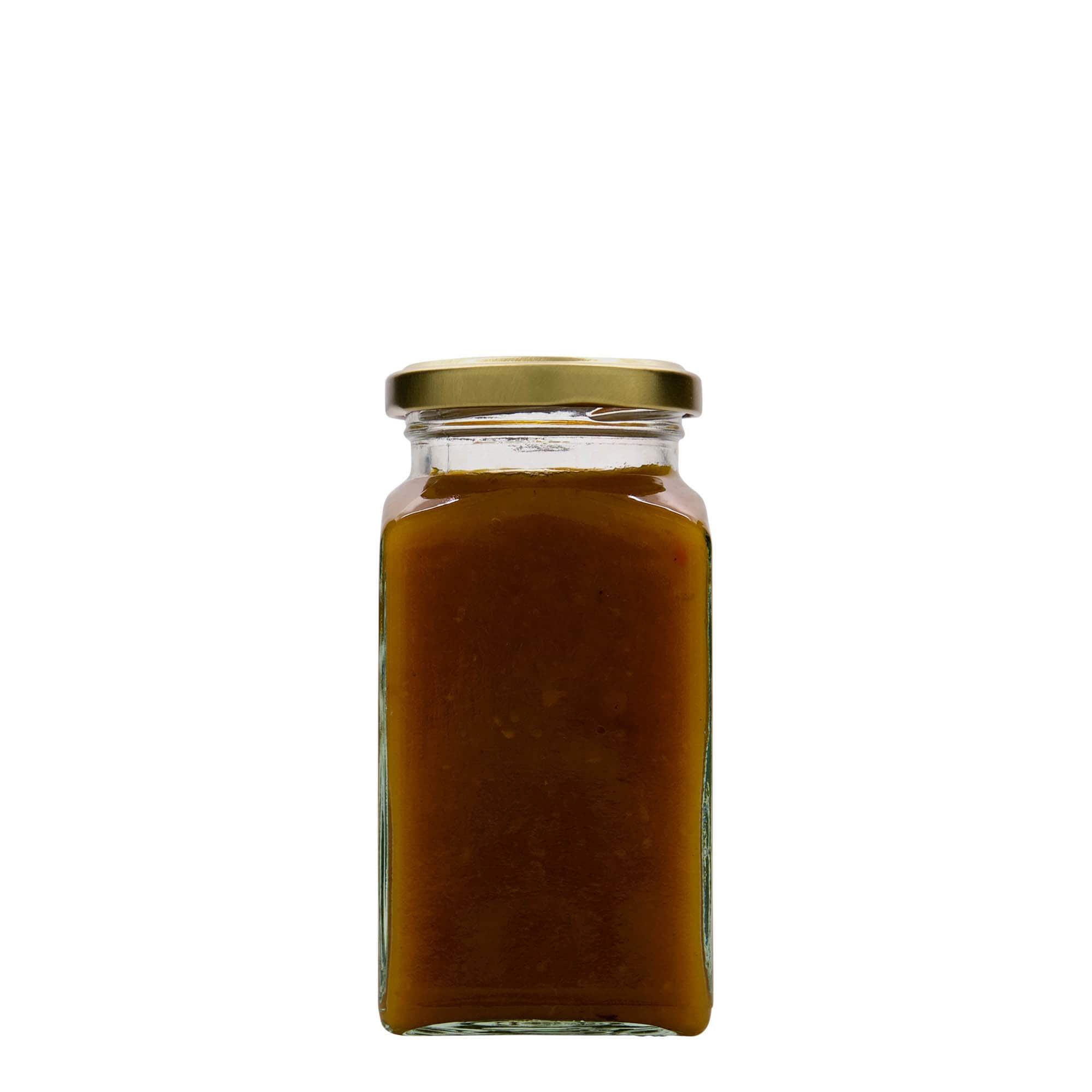 312 ml firkantet glass, åpning: Twist-Off (TO 58)