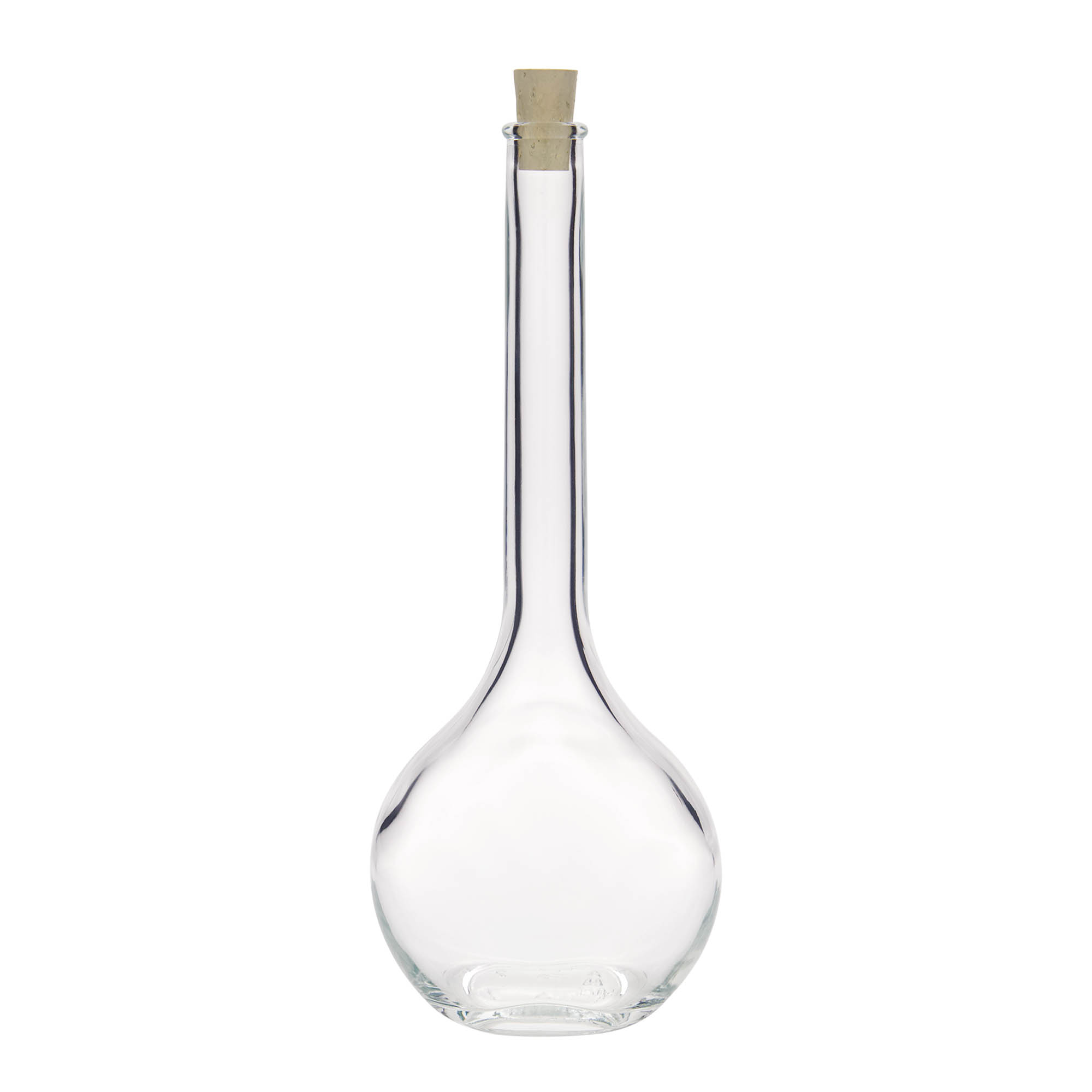 500 ml glassflaske 'Contessa', oval, åpning: kork