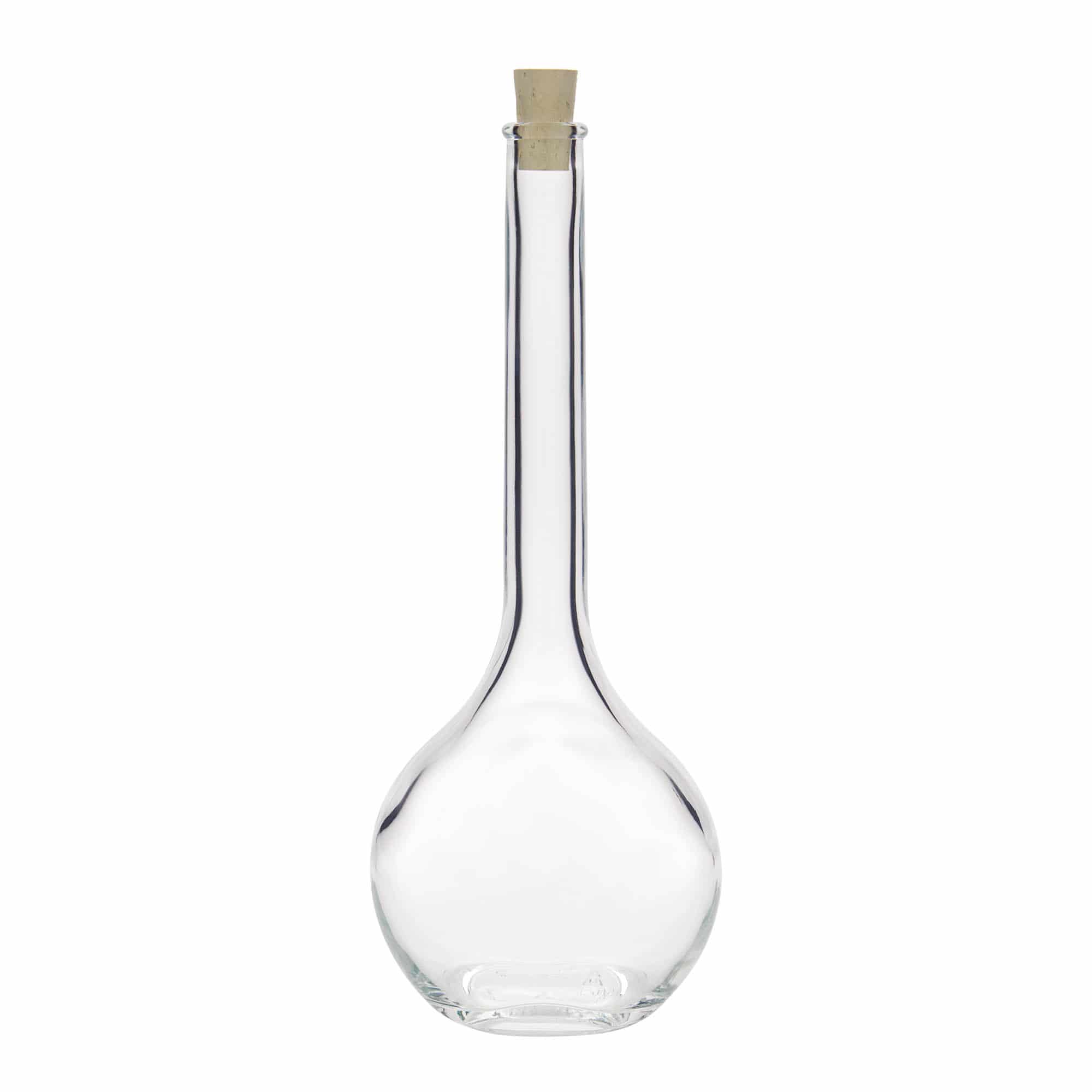 500 ml glassflaske 'Contessa', oval, åpning: kork