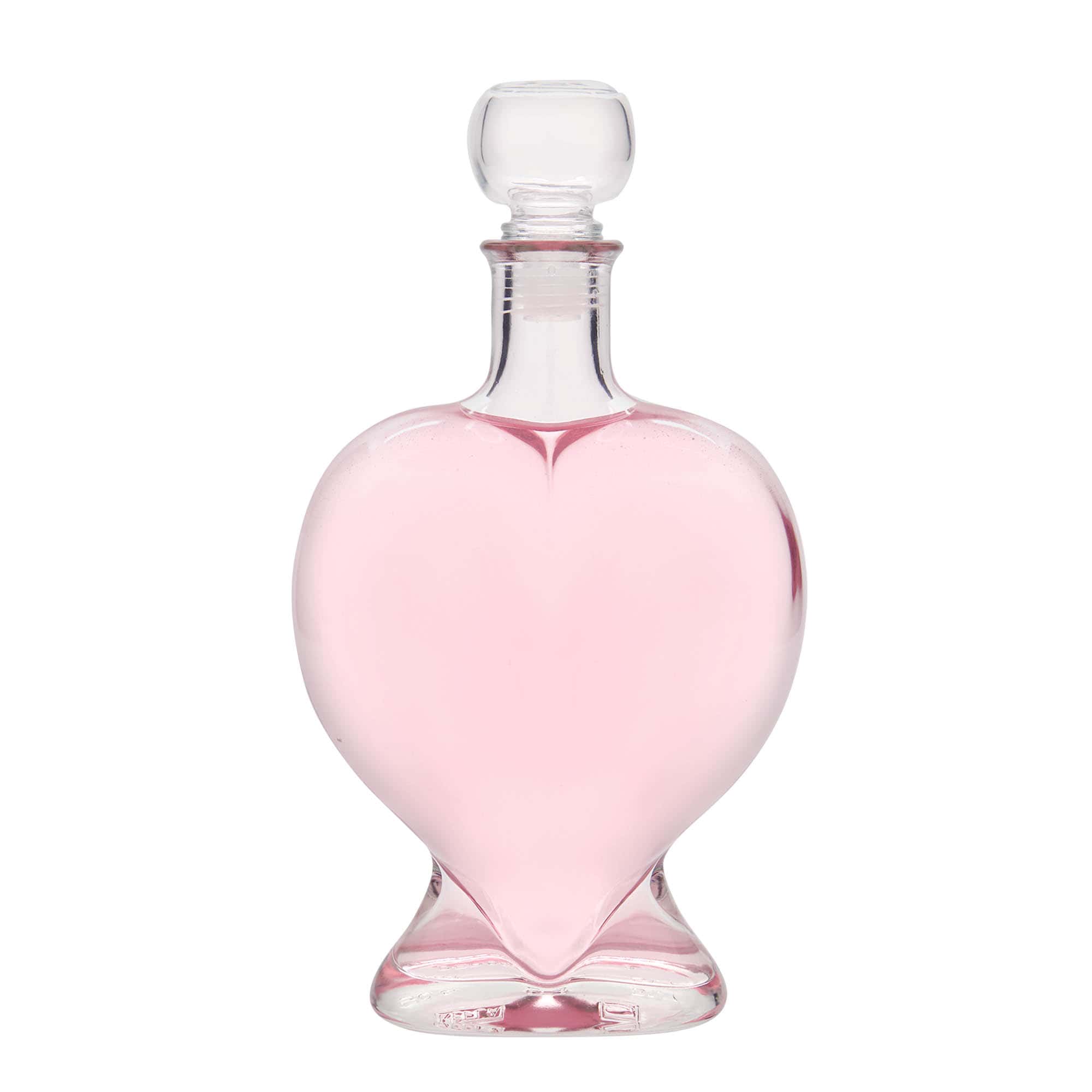 500 ml glassflaske "hjerte", åpning: Kork
