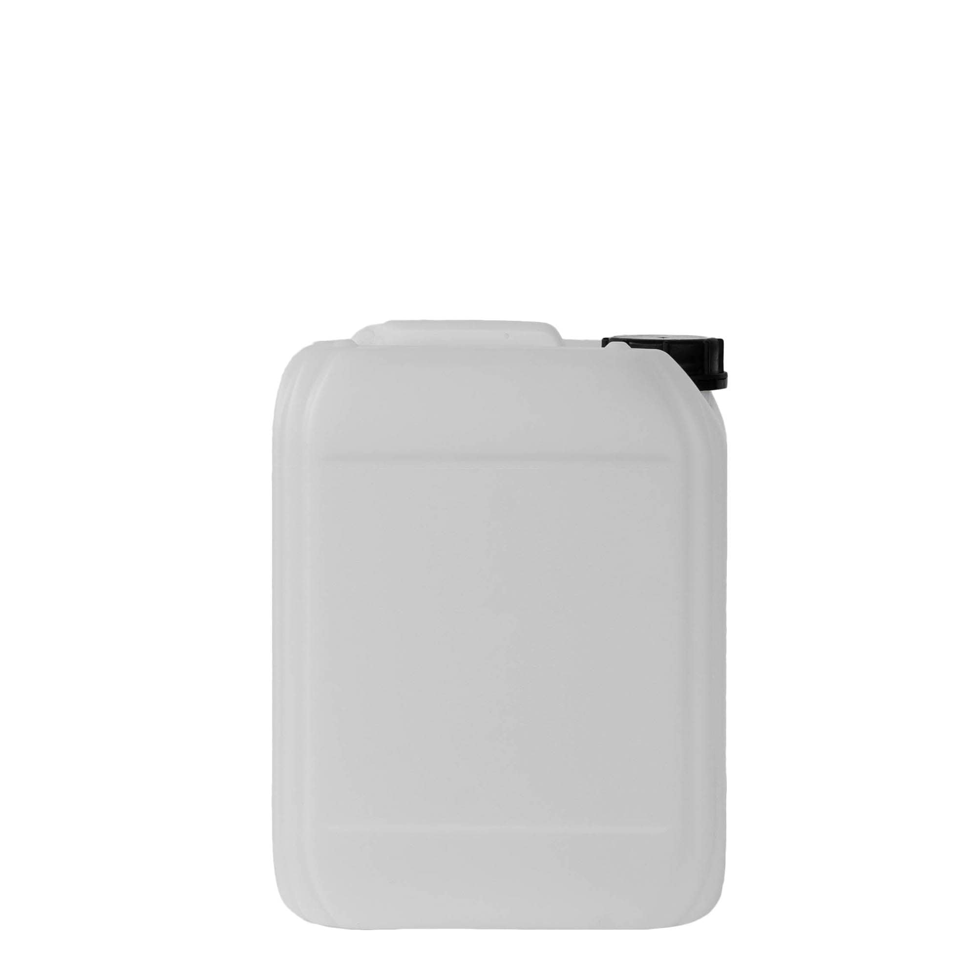 10 l kanne, rektangulær, HDPE-plast, natur, åpning: ND 55