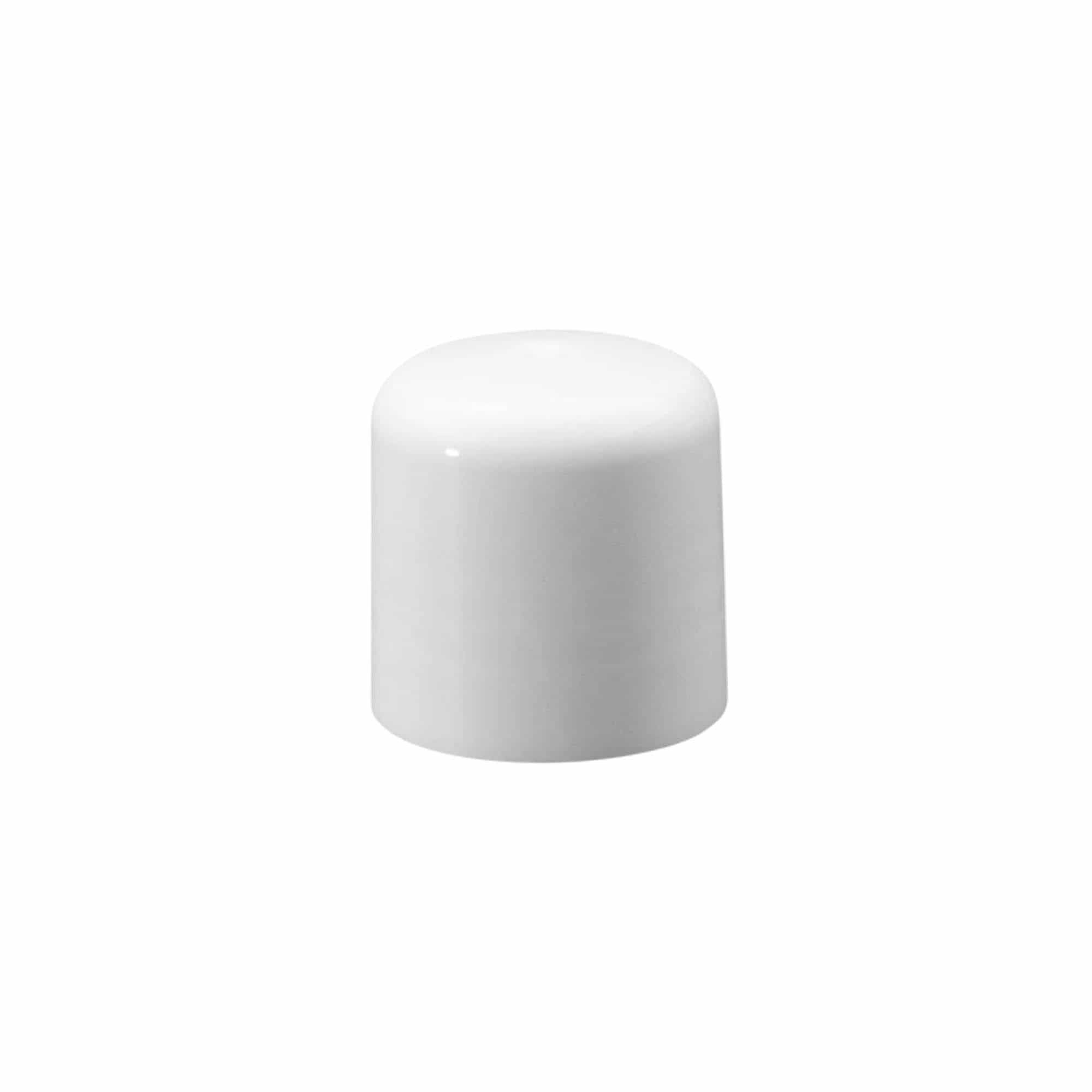 Skrukork med sprøyteinnsats, PP-plast, hvit, for åpning: 24/410 Skrukork med sprøyteinnsats, PP-plast, hvit, for åpning: 24/410