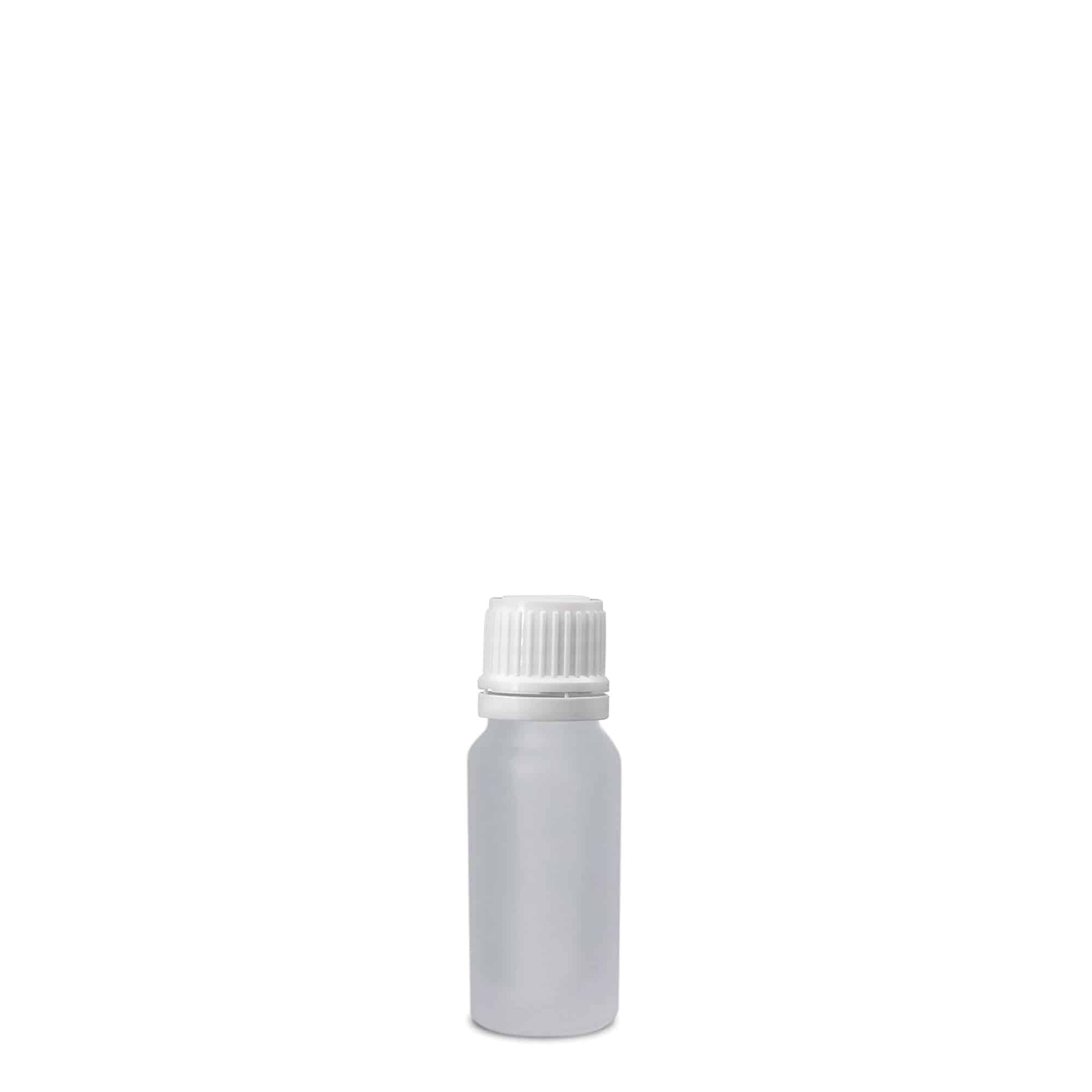 10 ml medisinsk flaske, glass, frostet, åpning: DIN 18