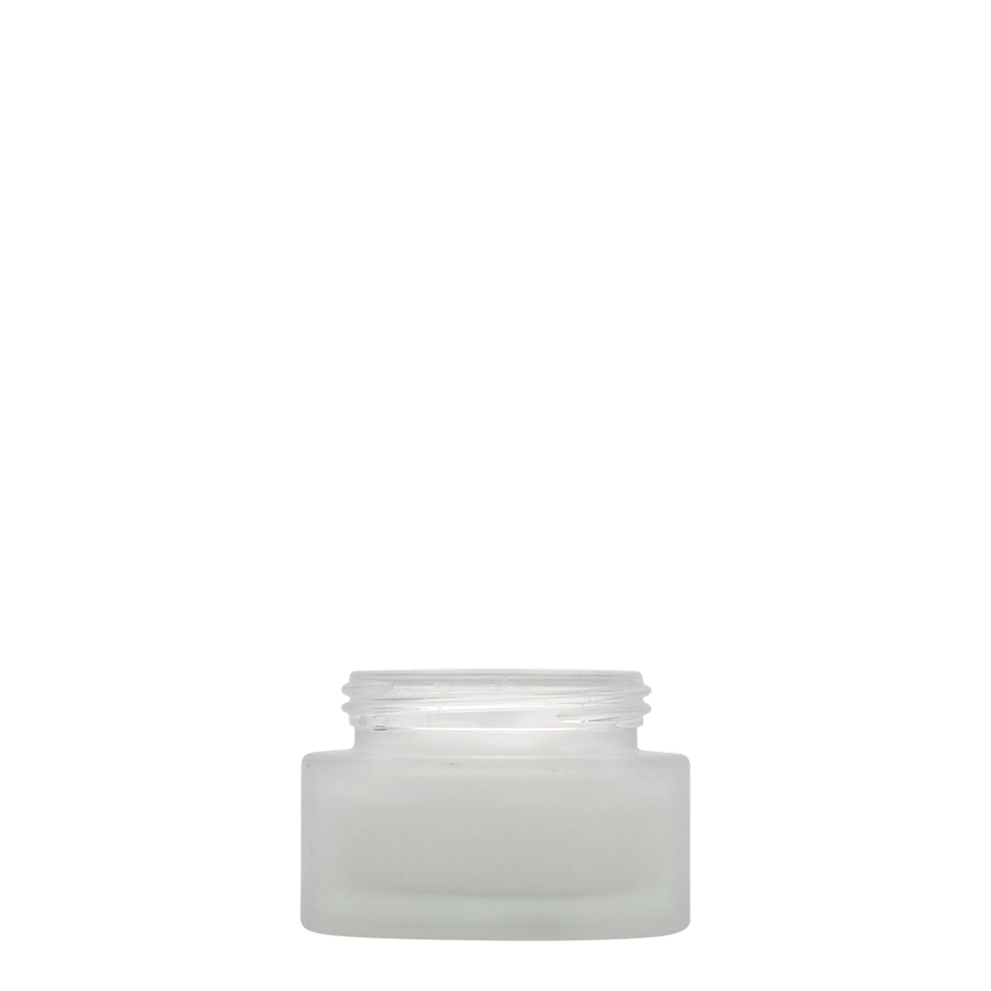 30 ml krukke 'Platin Edition', glass, frostet, åpning: skrukork