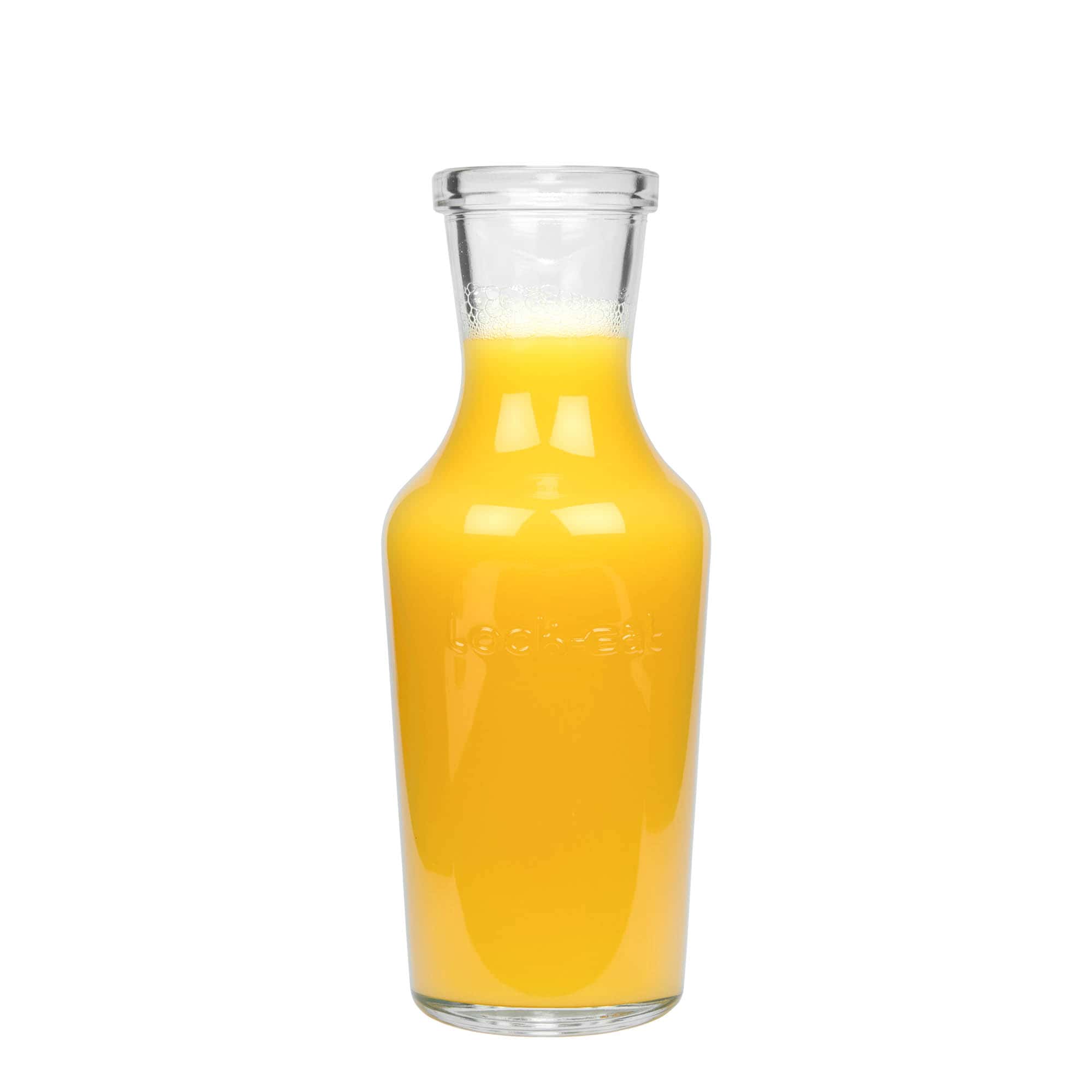 1.000 ml glasskaraffel 'Lock-Eat', åpning: trådspenne-lukking