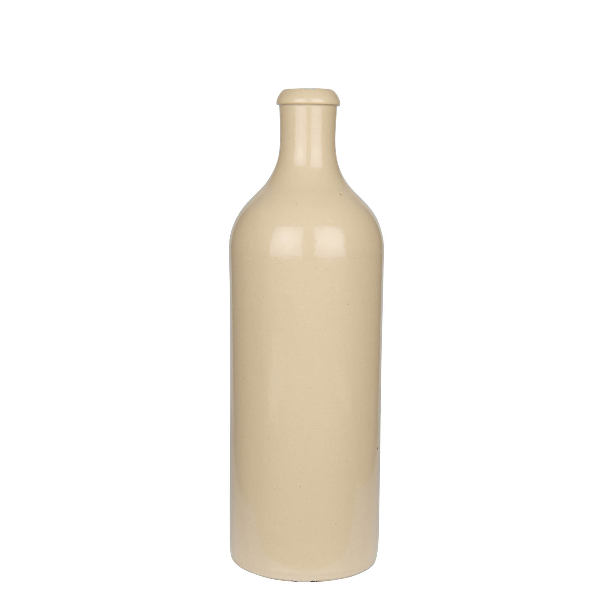 750 ml tonkrukke, steingods, beige, åpning: kork