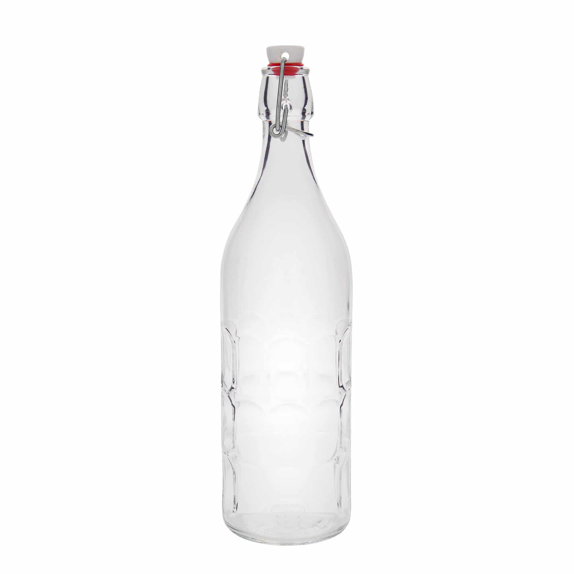 1000 ml glassflaske Moresca, åpning: Bøylelokk 1000 ml glassflaske Moresca, åpning: Bøylelokk