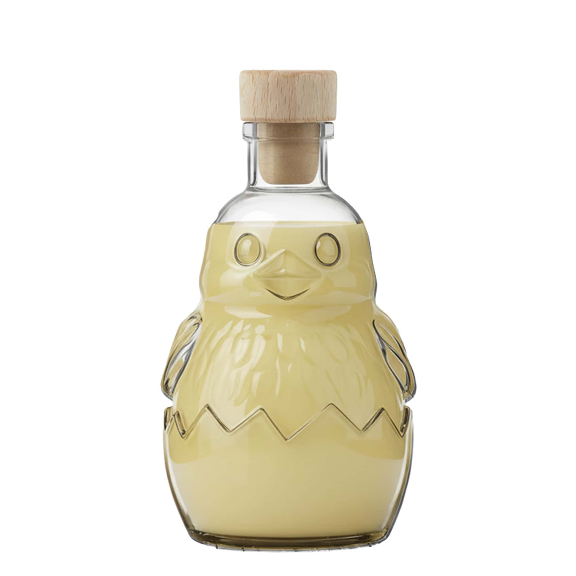 200 ml glassflaske 'Kylling', åpning: kork