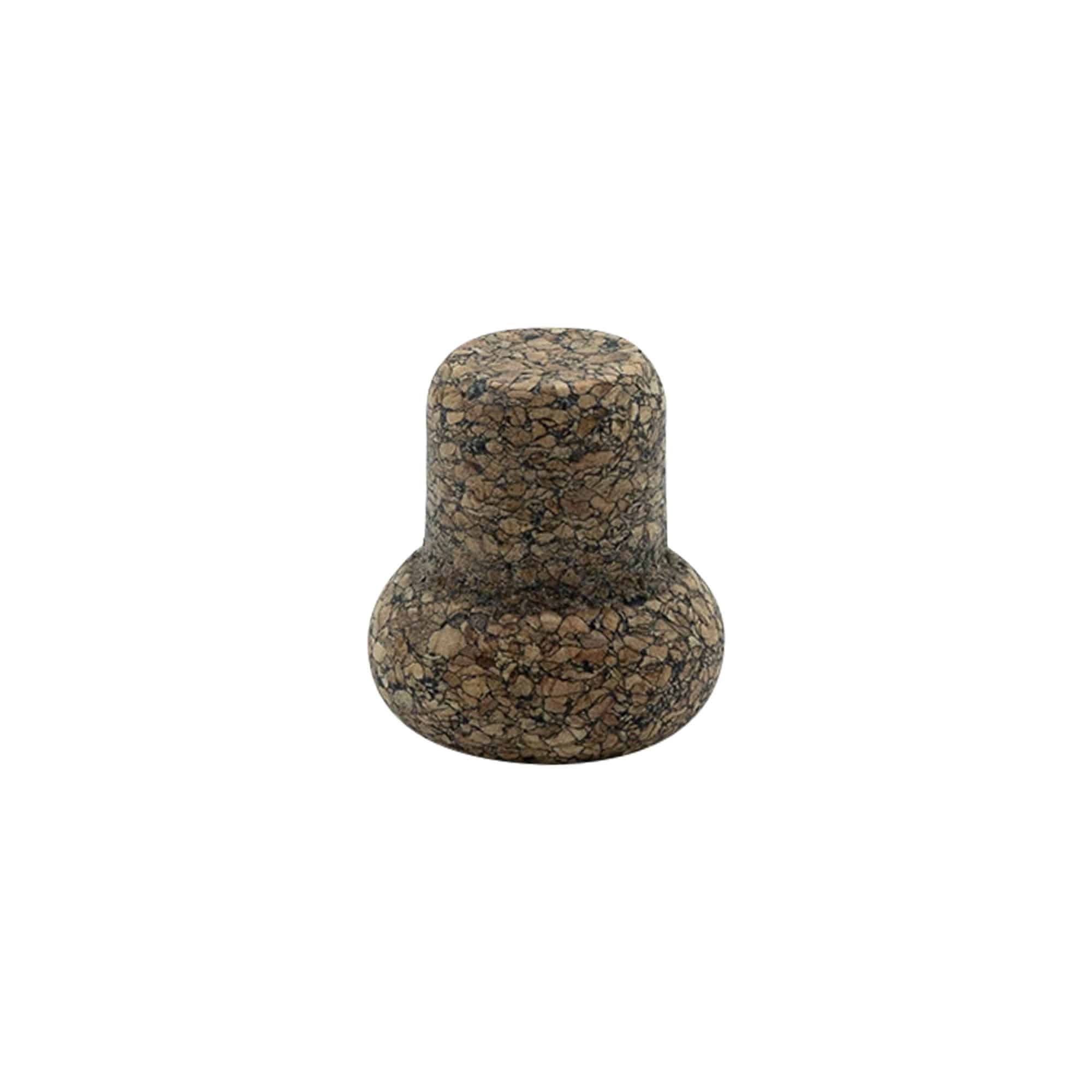 Gripekork 'Barrel' 22,5 mm, Corkcoal, for åpning: Kork