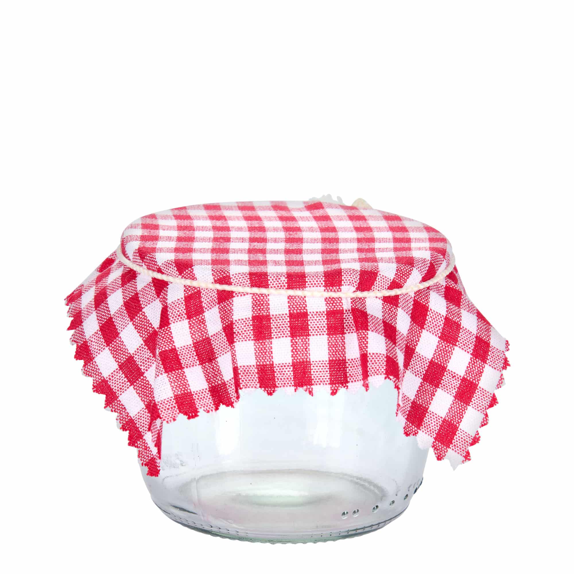 Rutete stoffserviett 12x12, kvadratisk, tekstil, rød, åpning: TO38-TO53