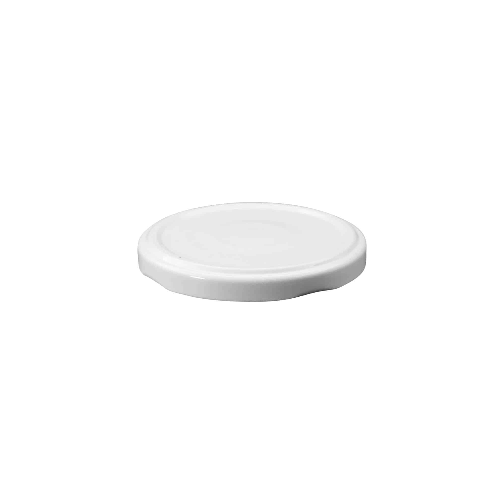 Twist-Off-lokk, hvit blikkplate, hvit, for åpning: TO 70