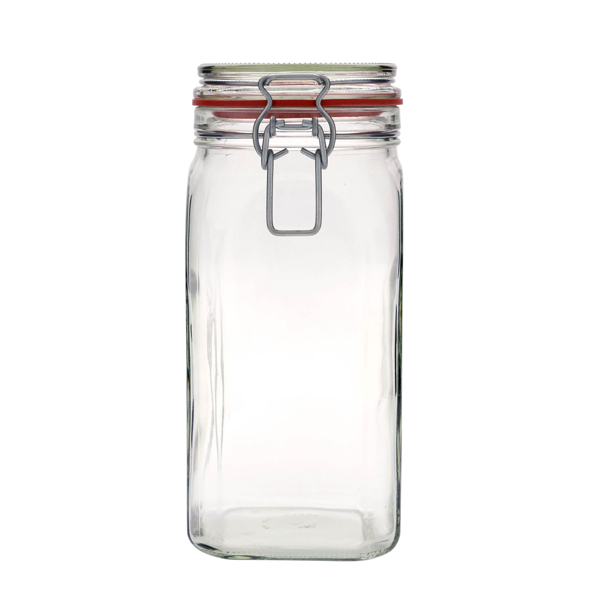 1.540 ml trådspenneglass, firkantet, åpning: trådspennelås