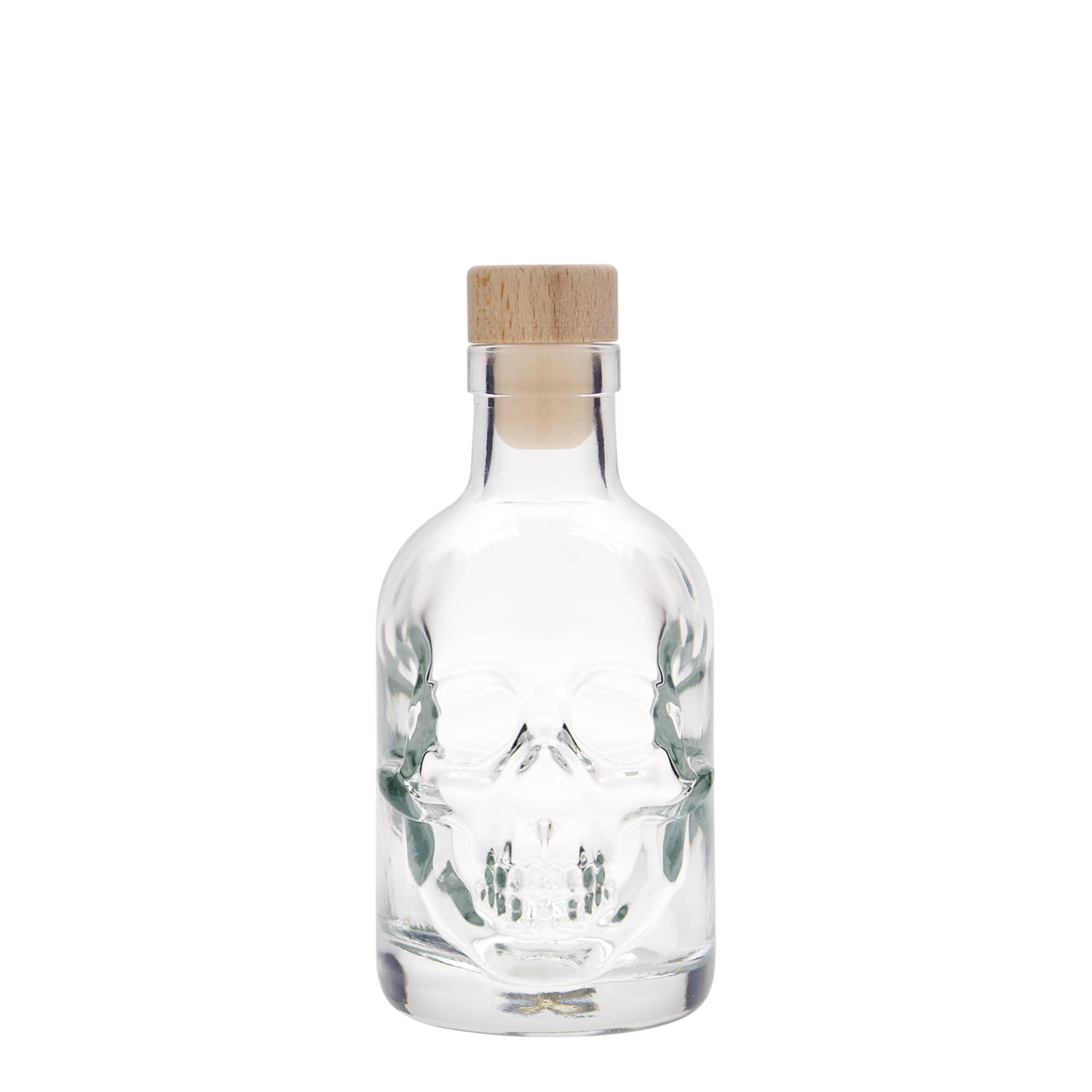 200 ml glassflaske 'Dødninghode', åpning: kork 200 ml glassflaske 'Dødninghode', åpning: kork
