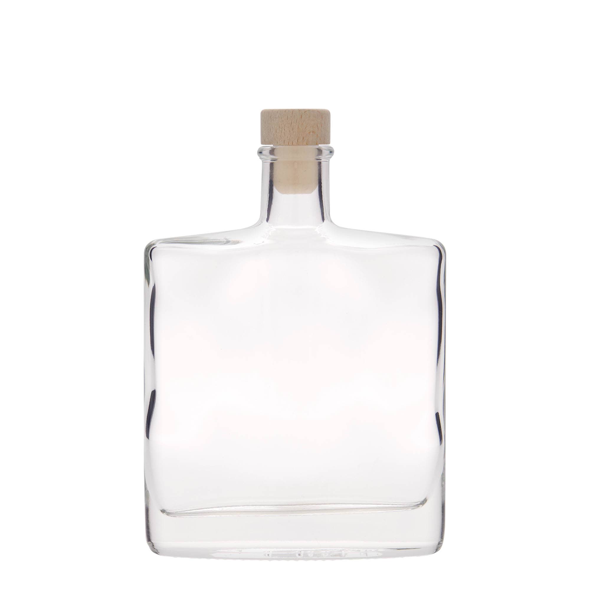 350 ml glassflaske "Zorbas", oval, åpning: Kork