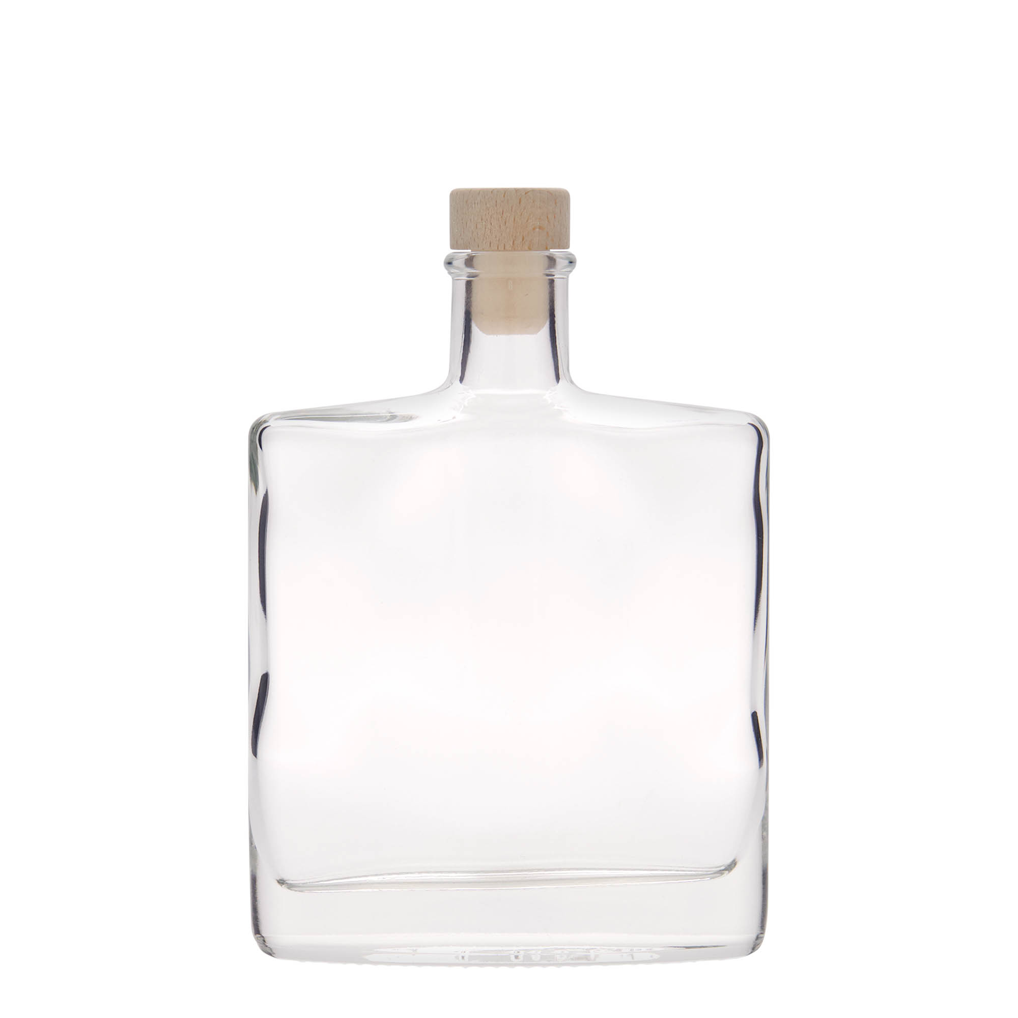 350 ml glassflaske 'Zorbas', oval, åpning: kork
