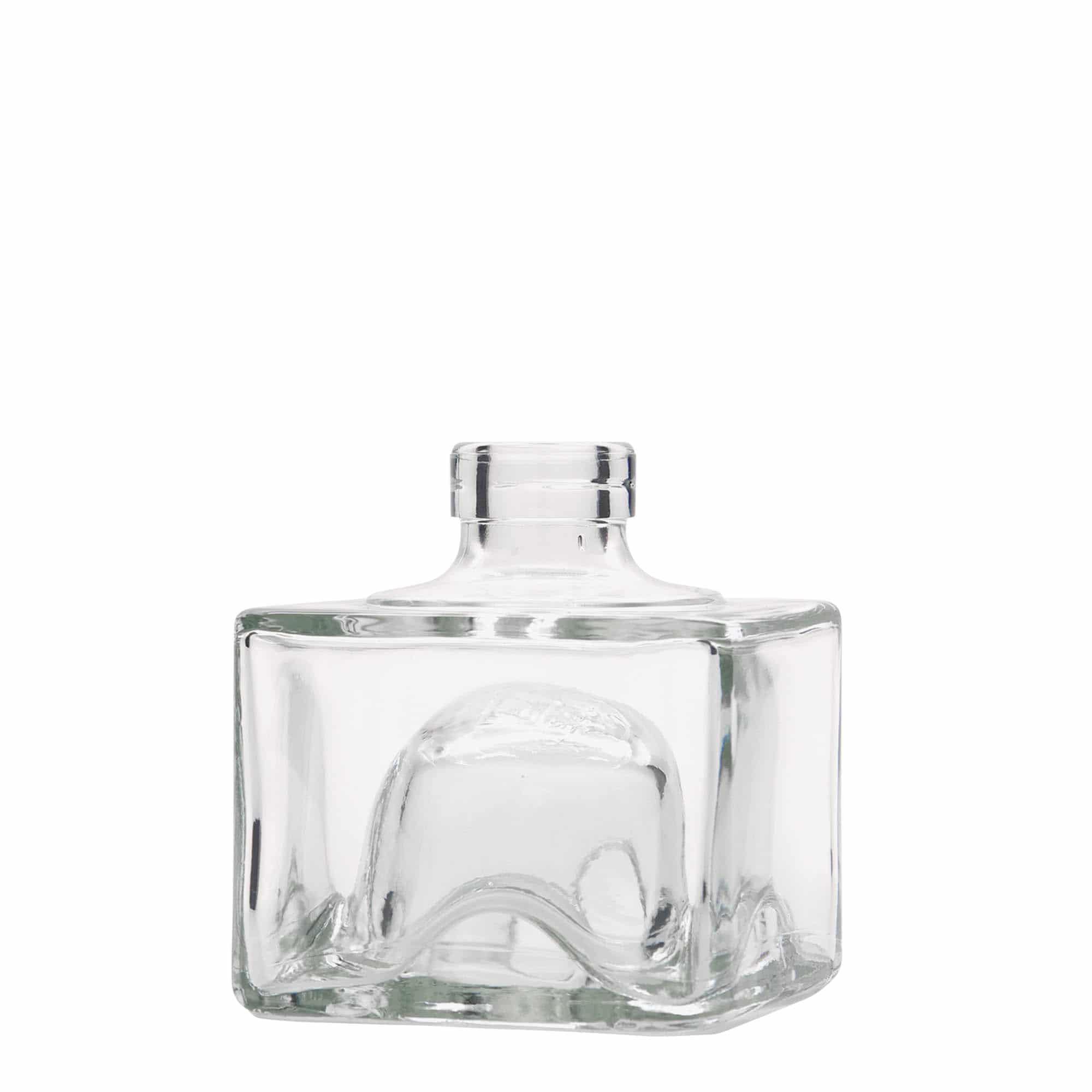 200 ml glassflaske "Cocolores", kvadratisk, åpning: Kork