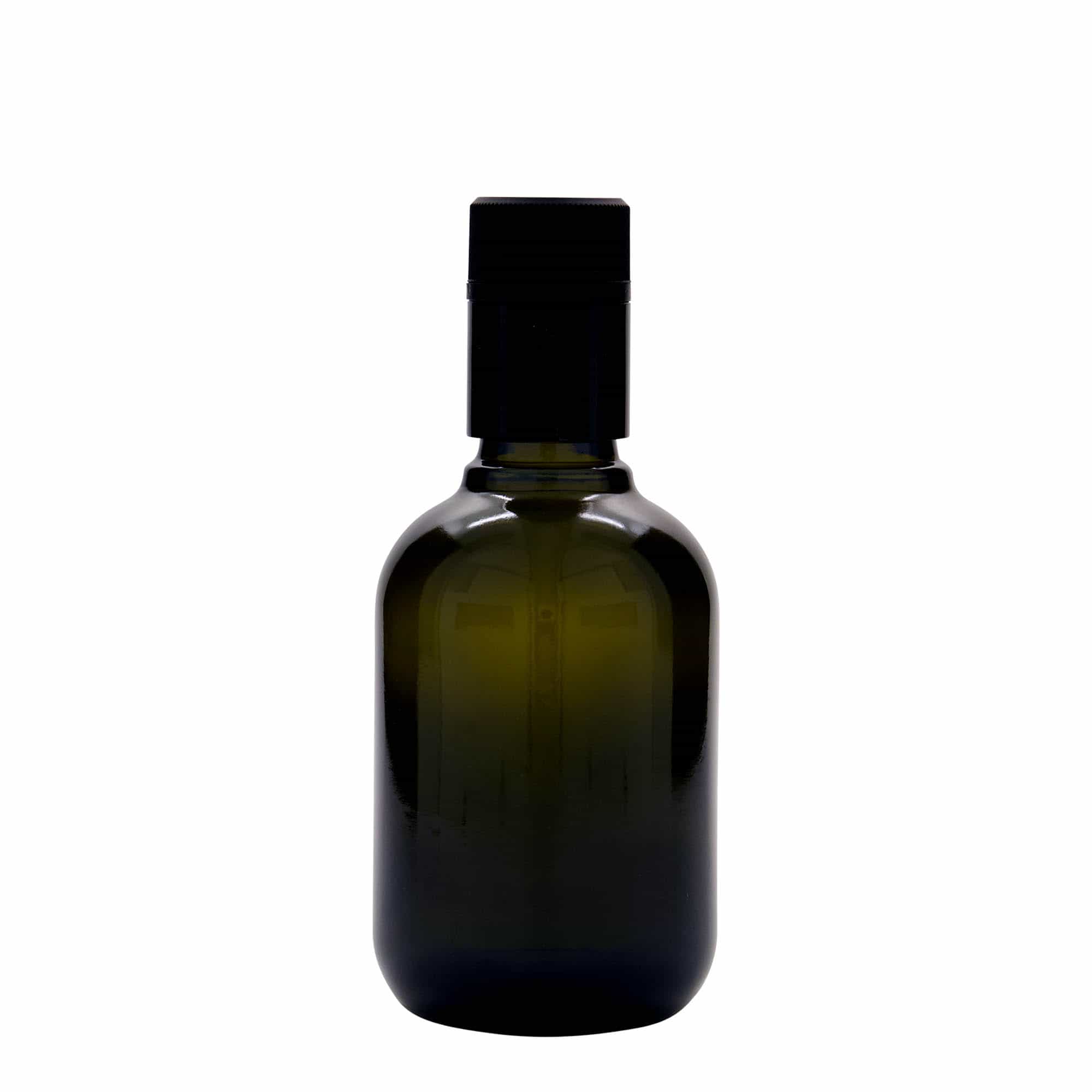 250 ml eddik-/oljeflaske "Biolio', glass, antikkgrønn, åpning: DOP