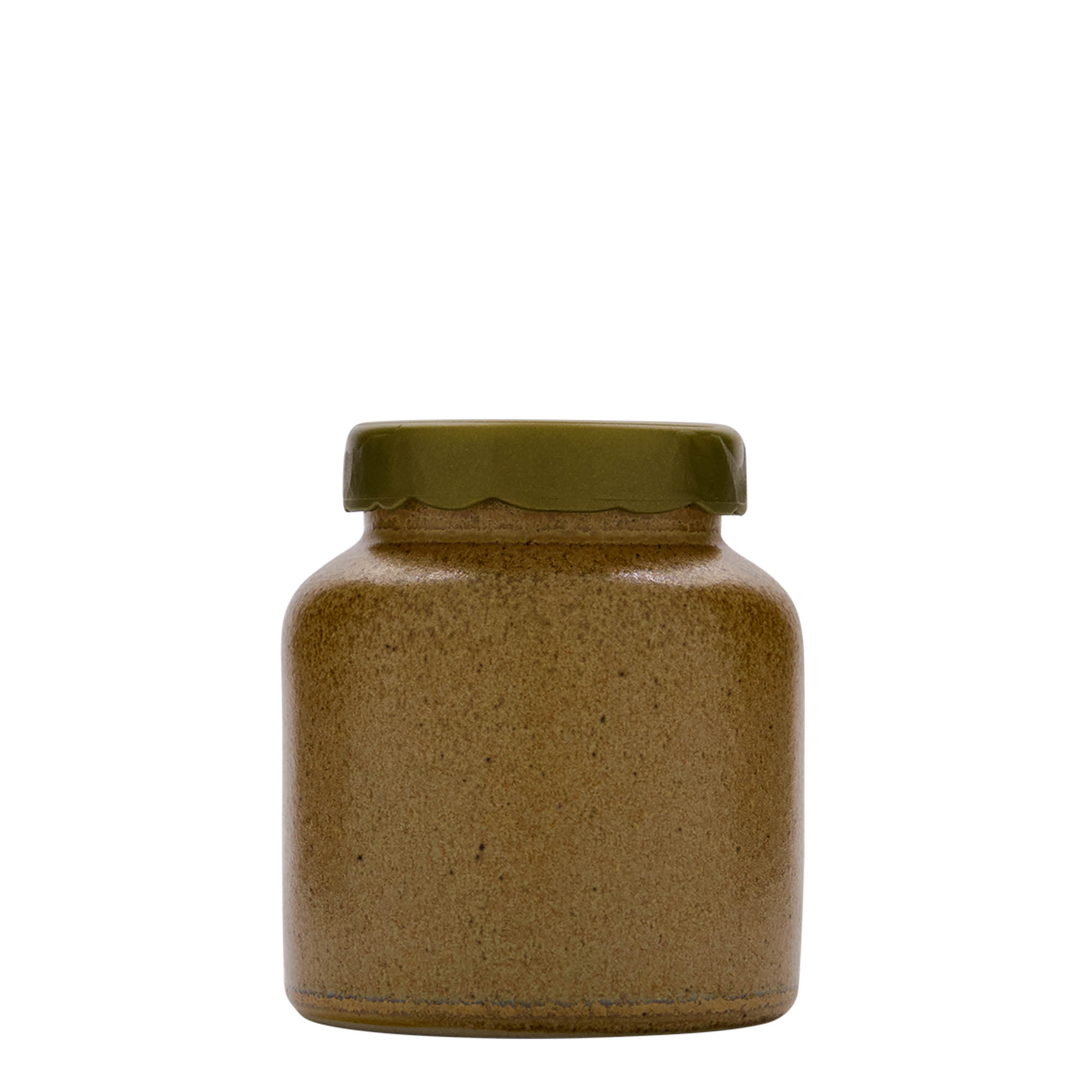 270 ml steintøykrukke, keramikk, brun-krystall, åpning: påleggsdeksel 270 ml steintøykrukke, keramikk, brun-krystall, åpning: påleggsdeksel