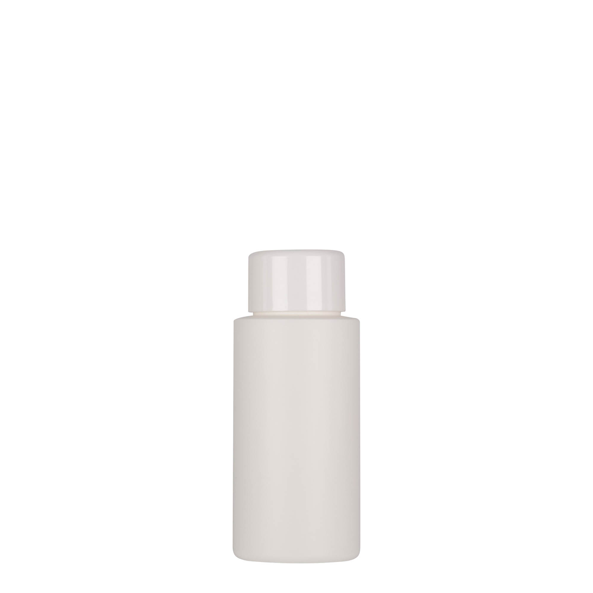 50 ml plastflaske 'Pipe', HDPE, hvit, åpning: 24/410