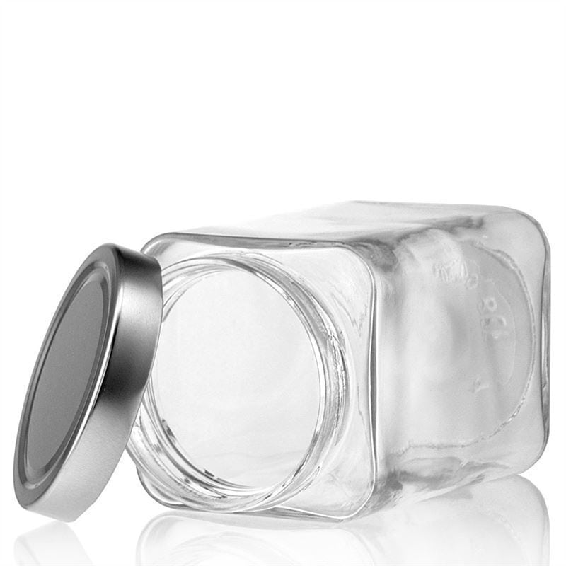 720 ml firkantet glass 'Ikarus', åpning: Deep-Twist-Off (DTO 82)
