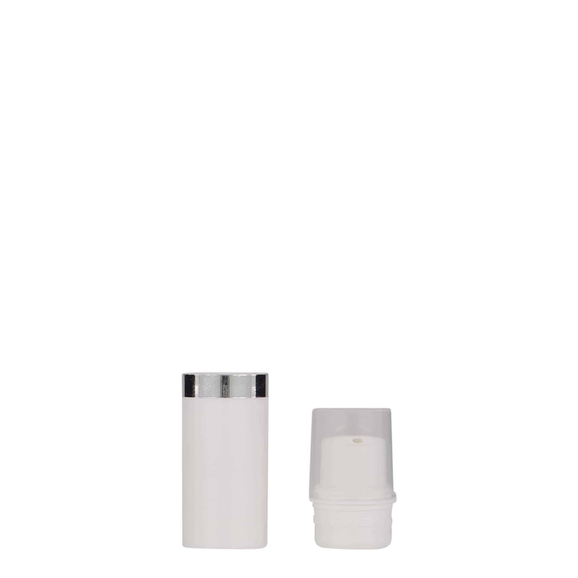 5 ml luftløs dispenser 'Nano', PP-plast, hvit 5 ml luftløs dispenser 'Nano', PP-plast, hvit