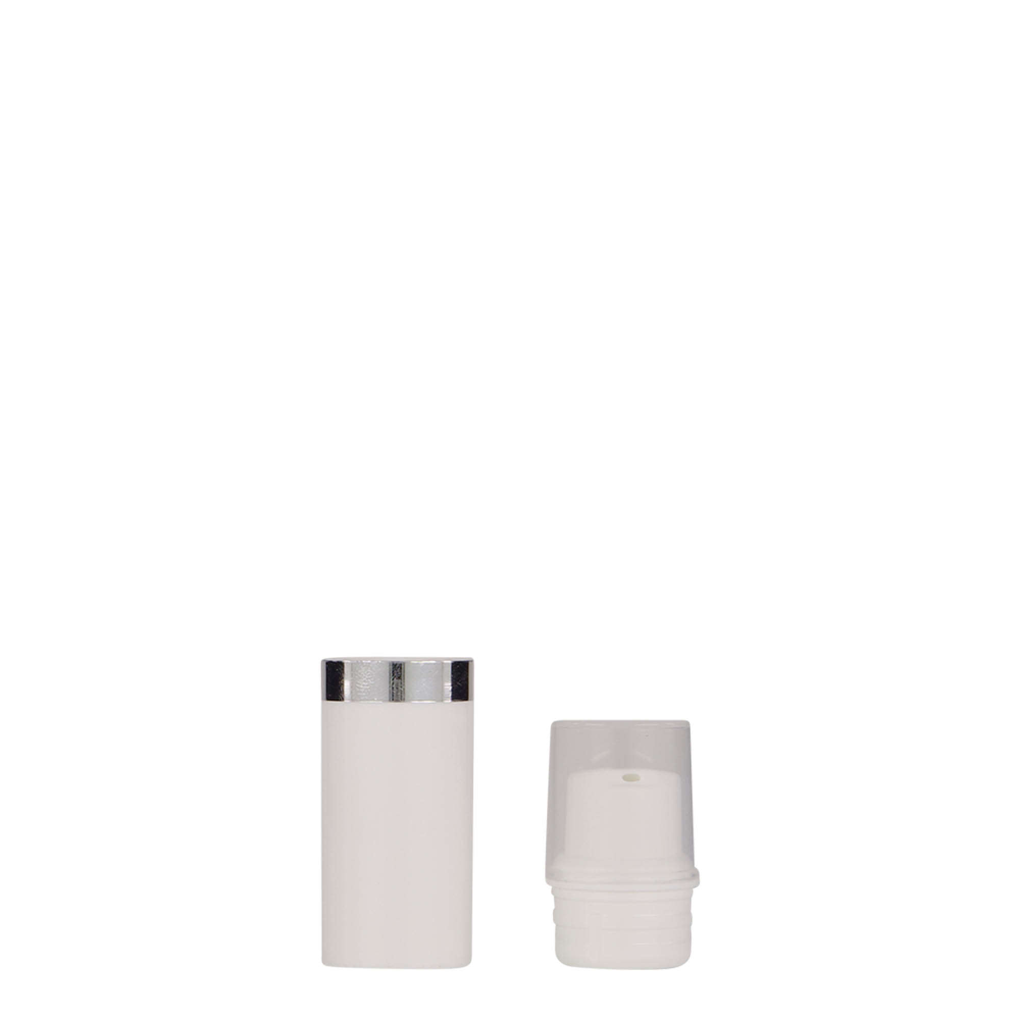 5 ml luftløs dispenser 'Nano', PP-plast, hvit 5 ml luftløs dispenser 'Nano', PP-plast, hvit