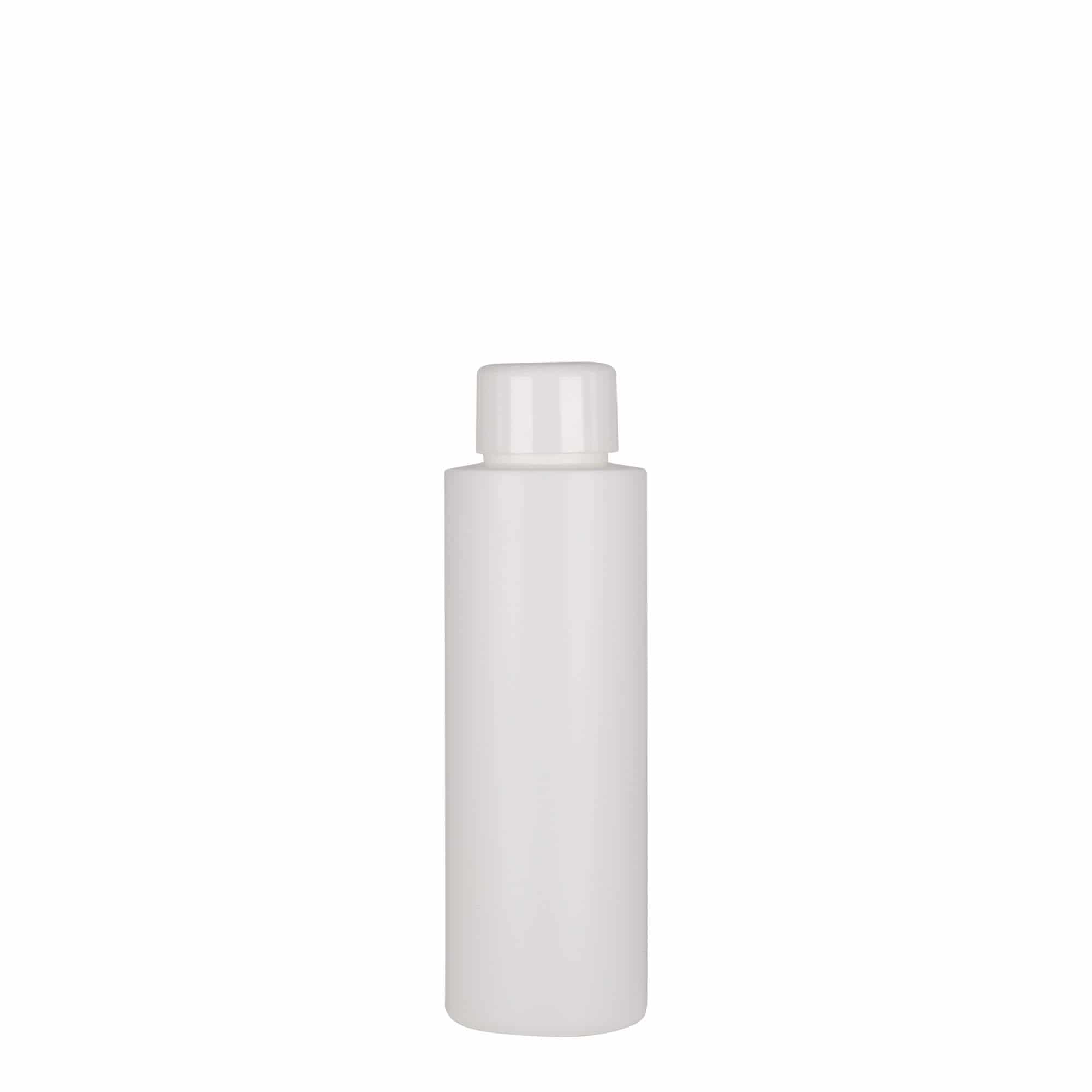 100 ml plastflaske "Pipe", HDPE, hvit, åpning: GPI 24/410