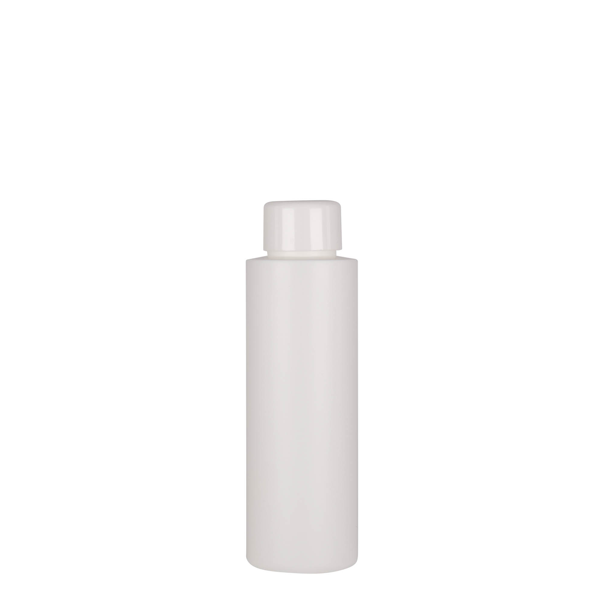 100 ml plastflaske 'Pipe', HDPE, hvit, åpning: 24/410