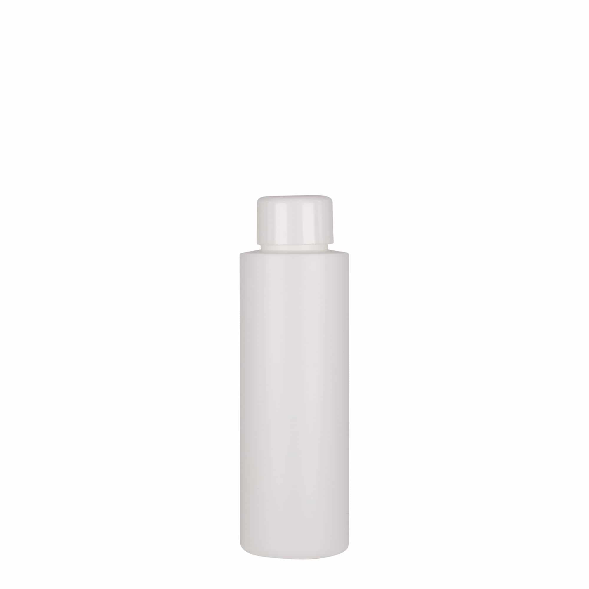 100 ml plastflaske 'Pipe', HDPE, hvit, åpning: 24/410