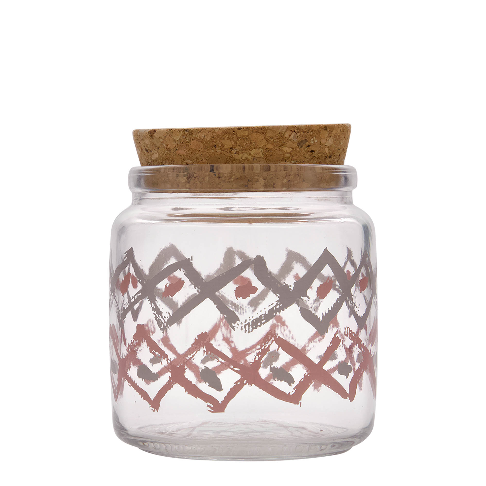 750 ml korkglass 'Giara', motiv: Manolibera rosa, åpning: kork 750 ml korkglass 'Giara', motiv: Manolibera rosa, åpning: kork