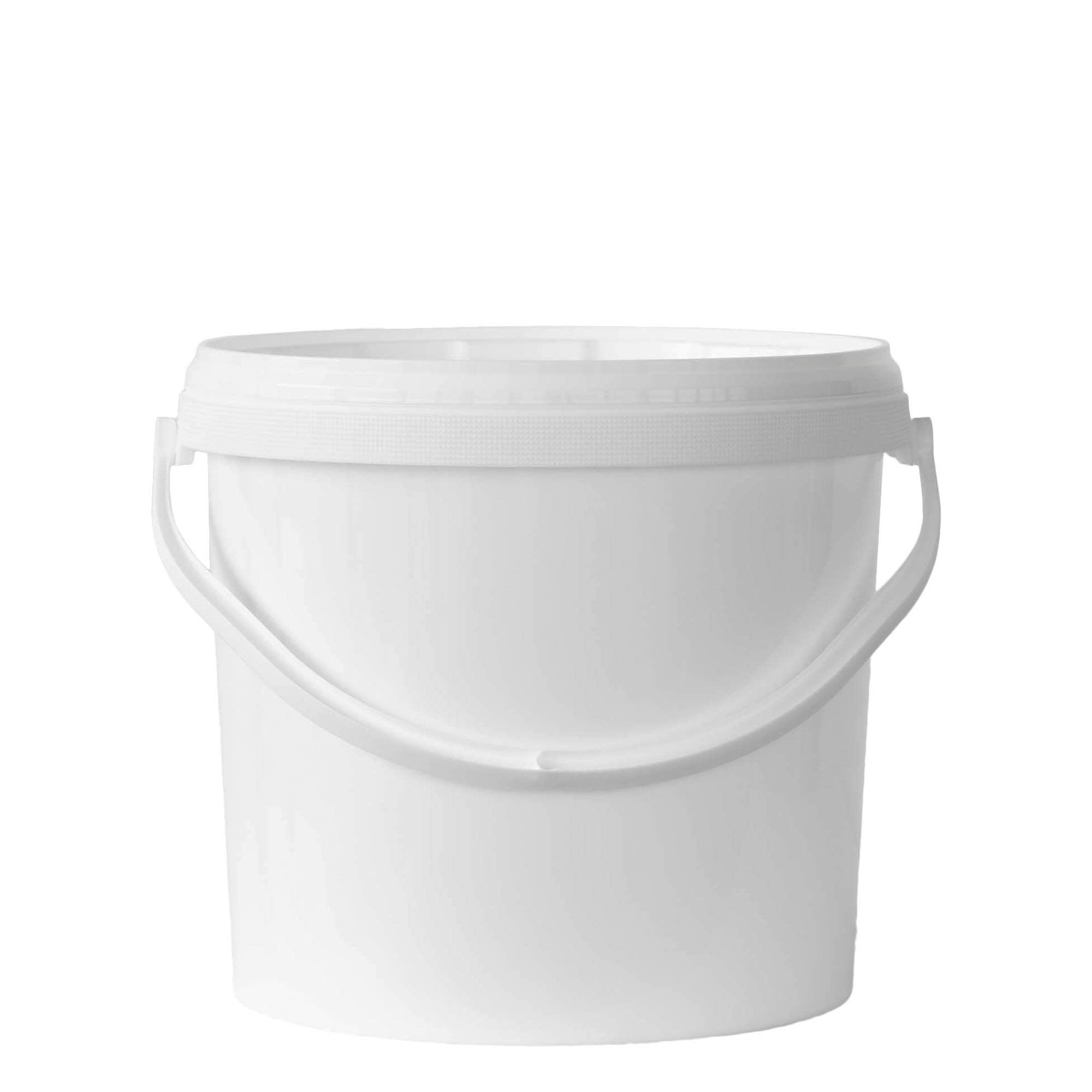 12,5 l bøtte, PP-plast, hvit