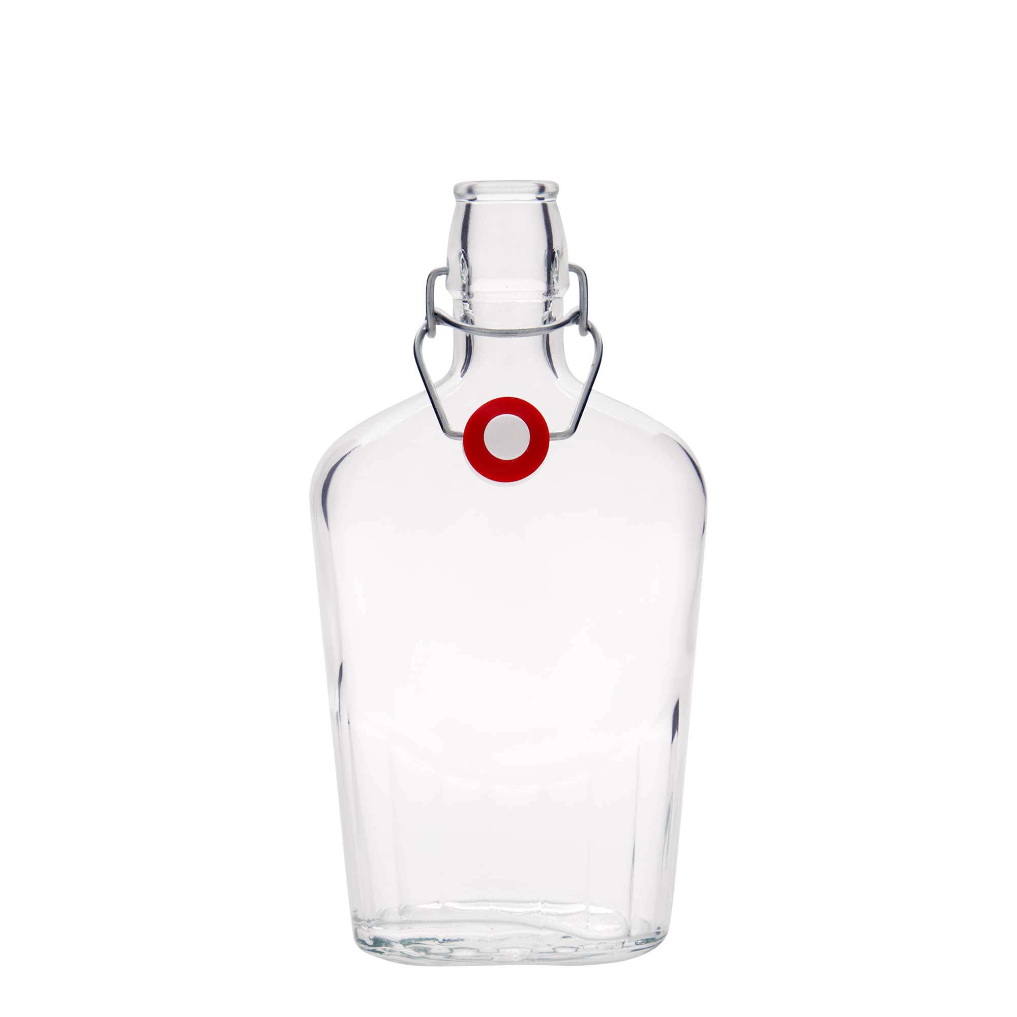 500 ml glassflaske "Fiaschetta", oval, åpning: Bøylelokk