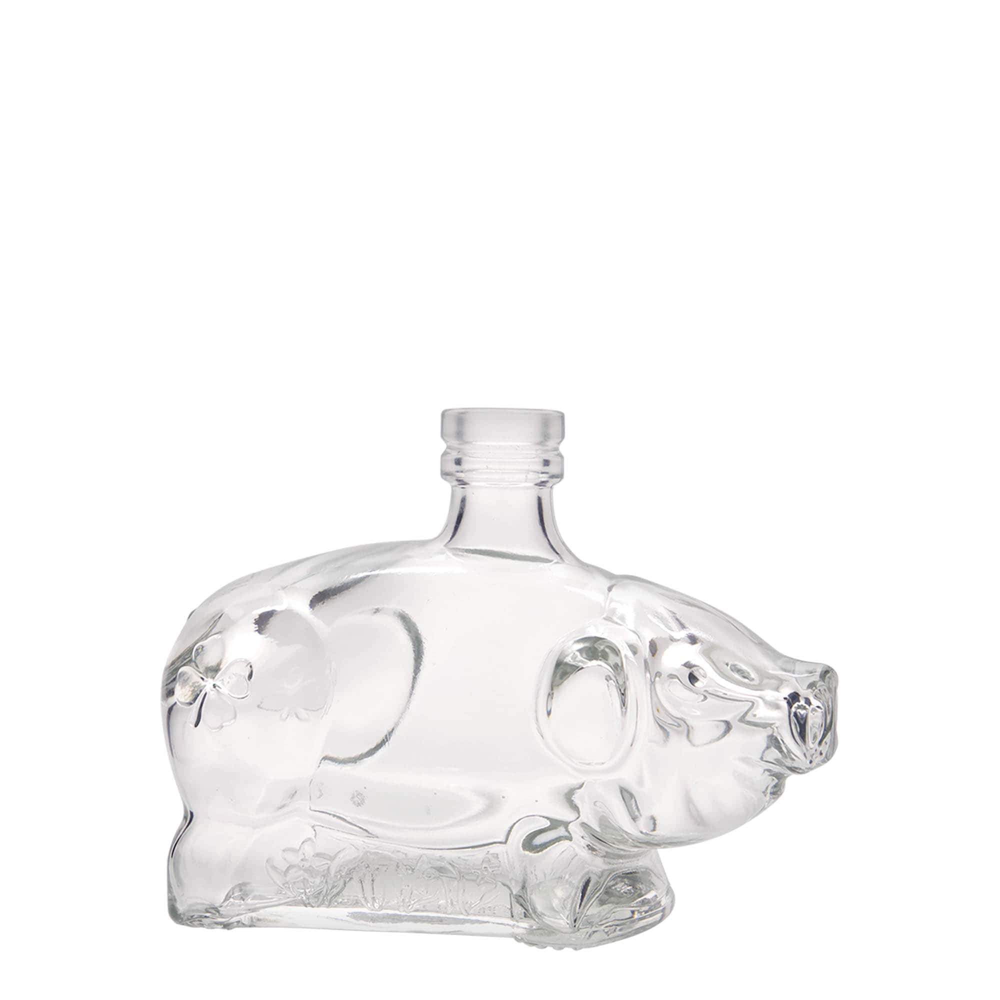 200 ml glassflaske 'Lykkesvin', åpning: kork