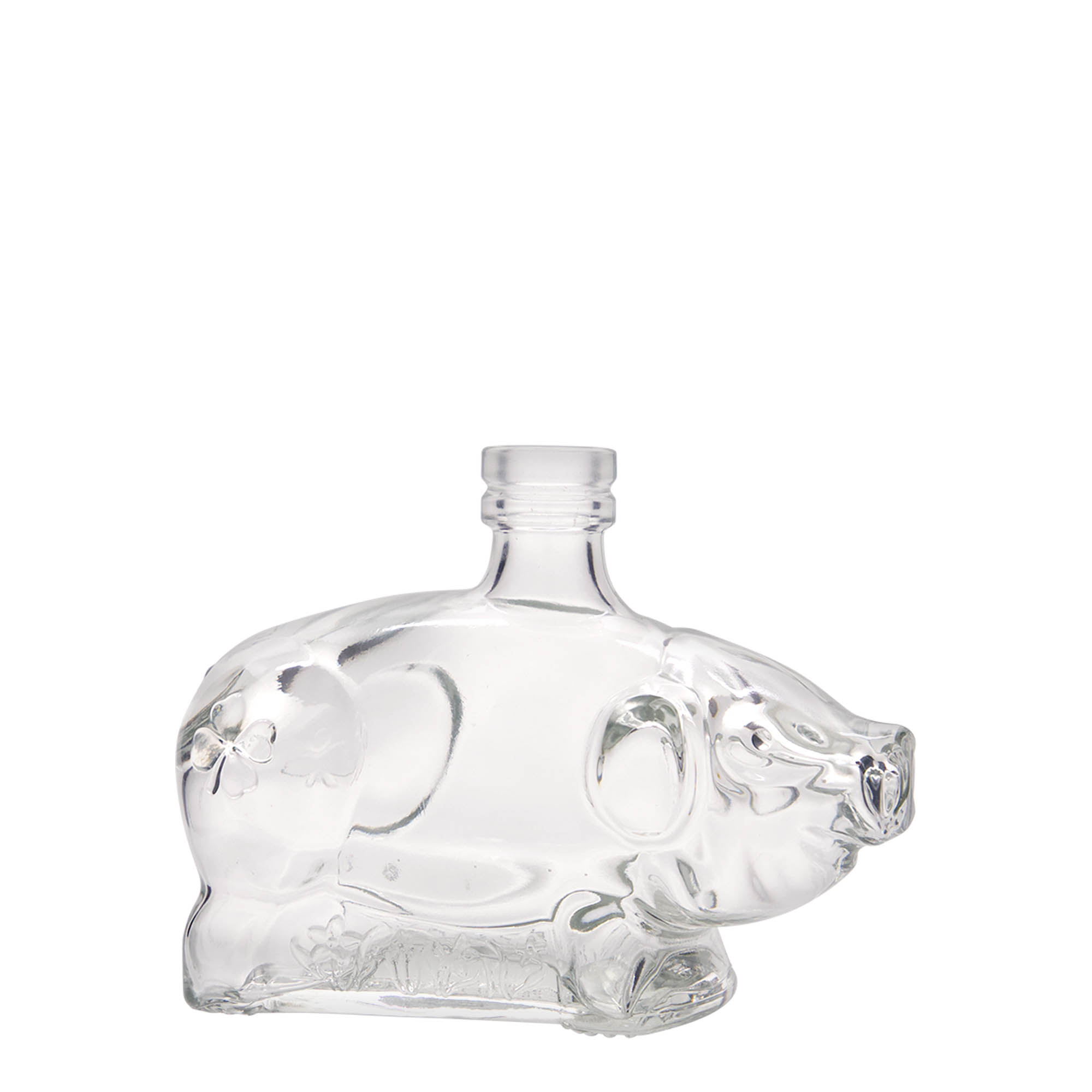 200 ml glassflaske 'Lykkesvin', åpning: kork