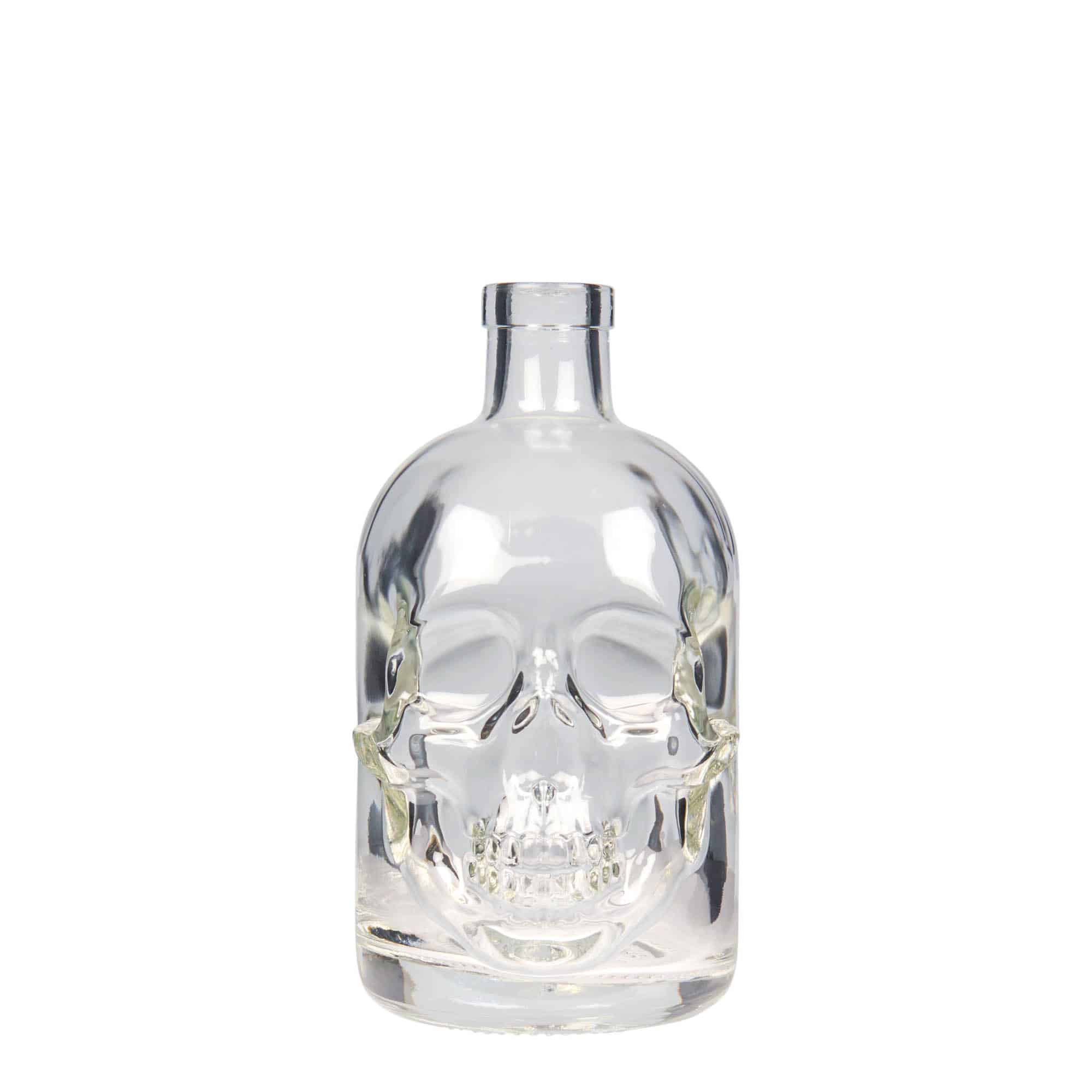 500 ml glassflaske "Hodeskalle", åpning: Kork 500 ml glassflaske "Hodeskalle", åpning: Kork