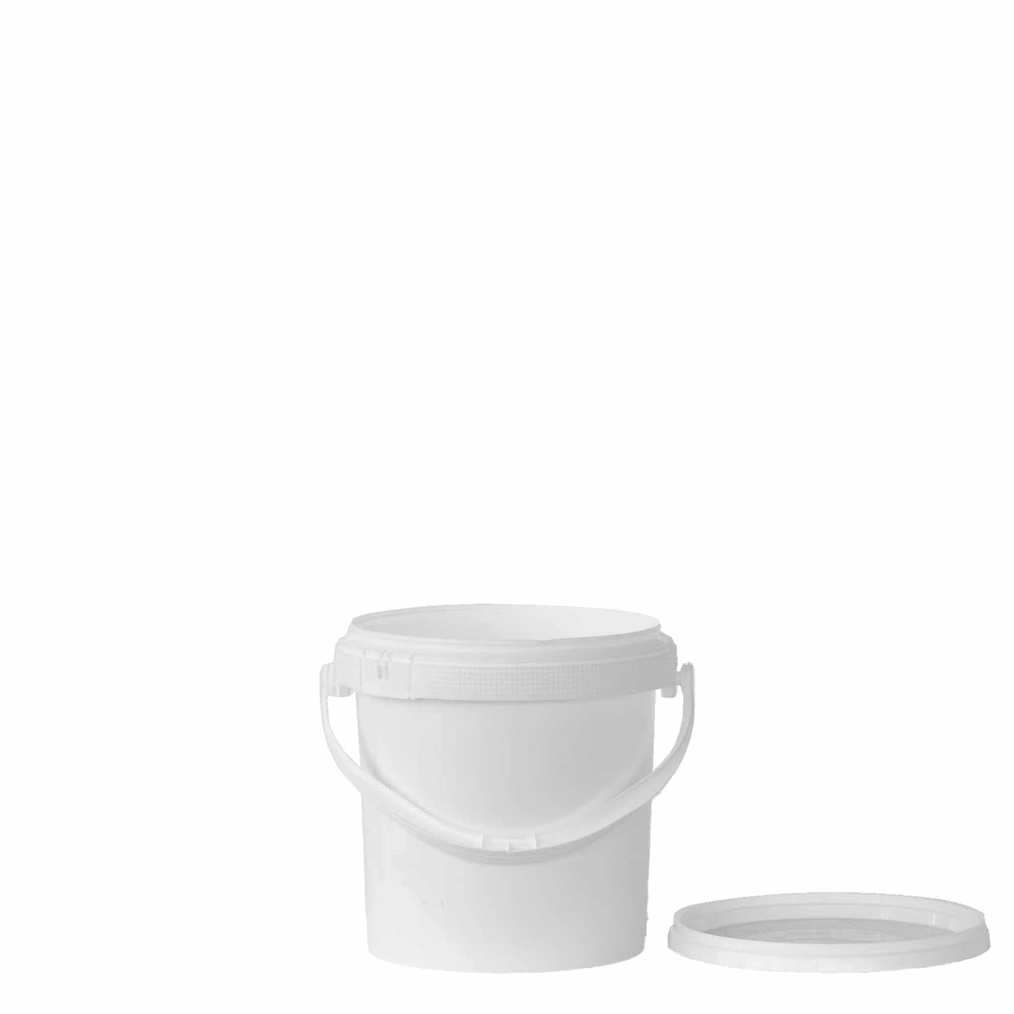 1 l bøtte, PP-plast, hvit