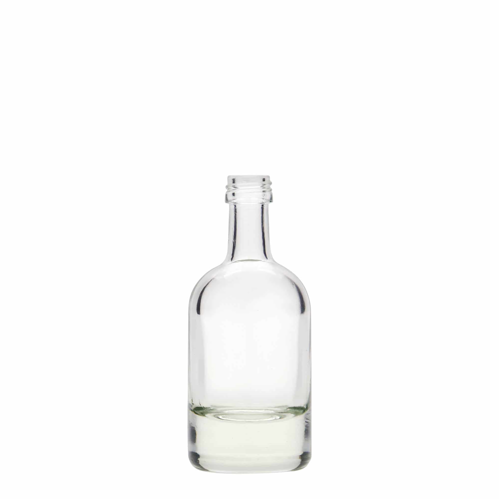50 ml glassflaske 'Linea Uno', åpning: PP 18 50 ml glassflaske 'Linea Uno', åpning: PP 18