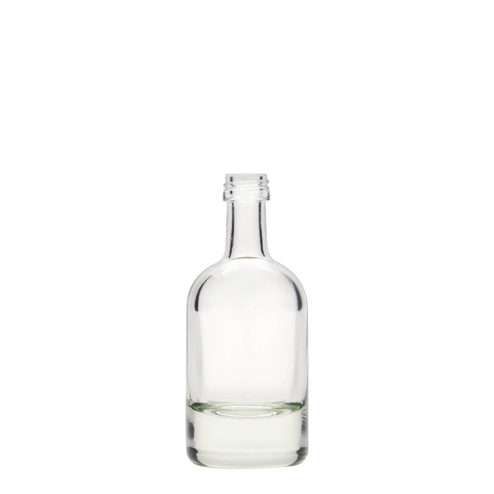 50 ml glassflaske 'Linea Uno', åpning: PP 18 50 ml glassflaske 'Linea Uno', åpning: PP 18