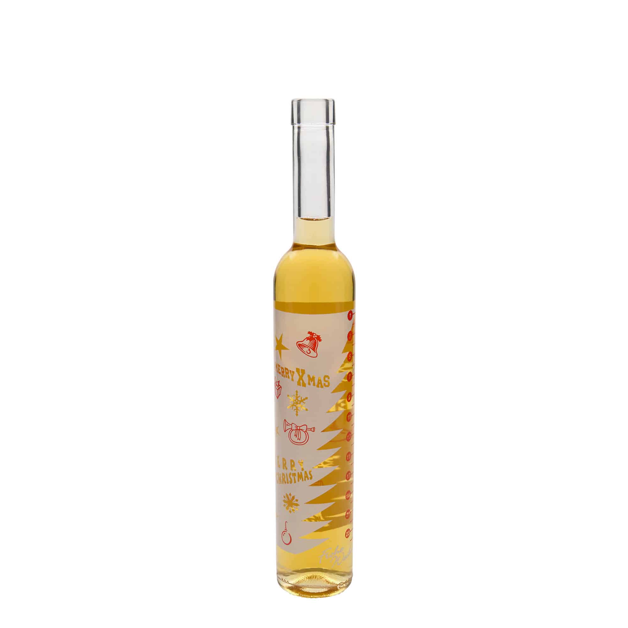 500 ml glassflaske Maximo trykket "Adventskalender", åpning: Kork