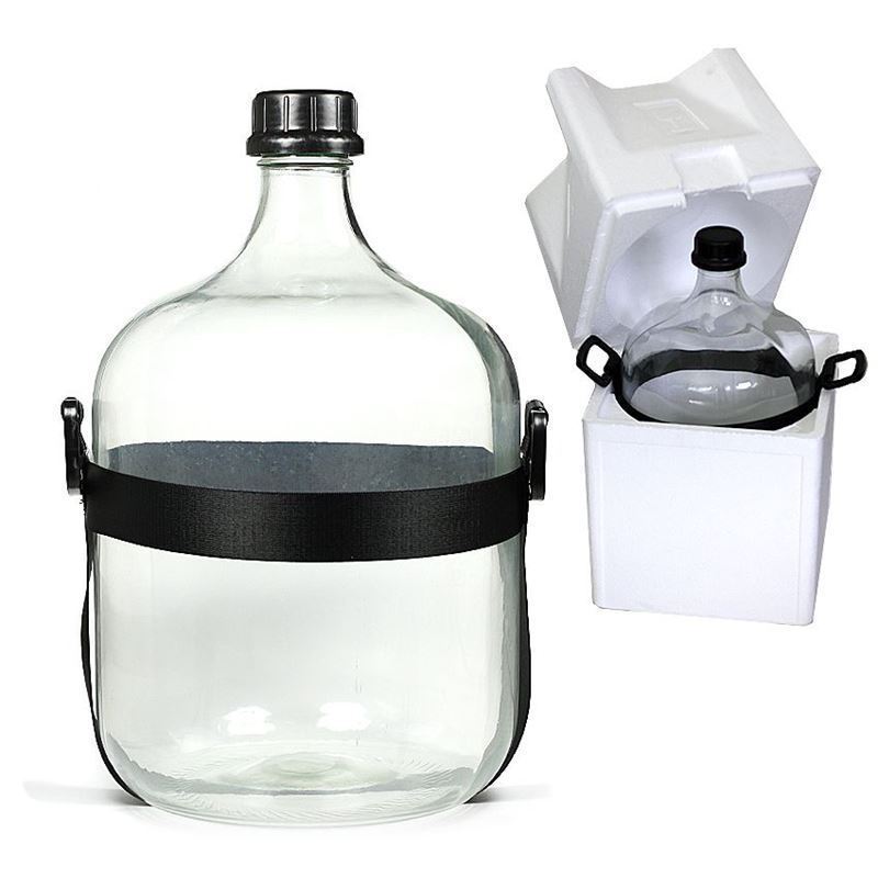 25 l ballongflaske High End, glass, åpning: Skrulokk