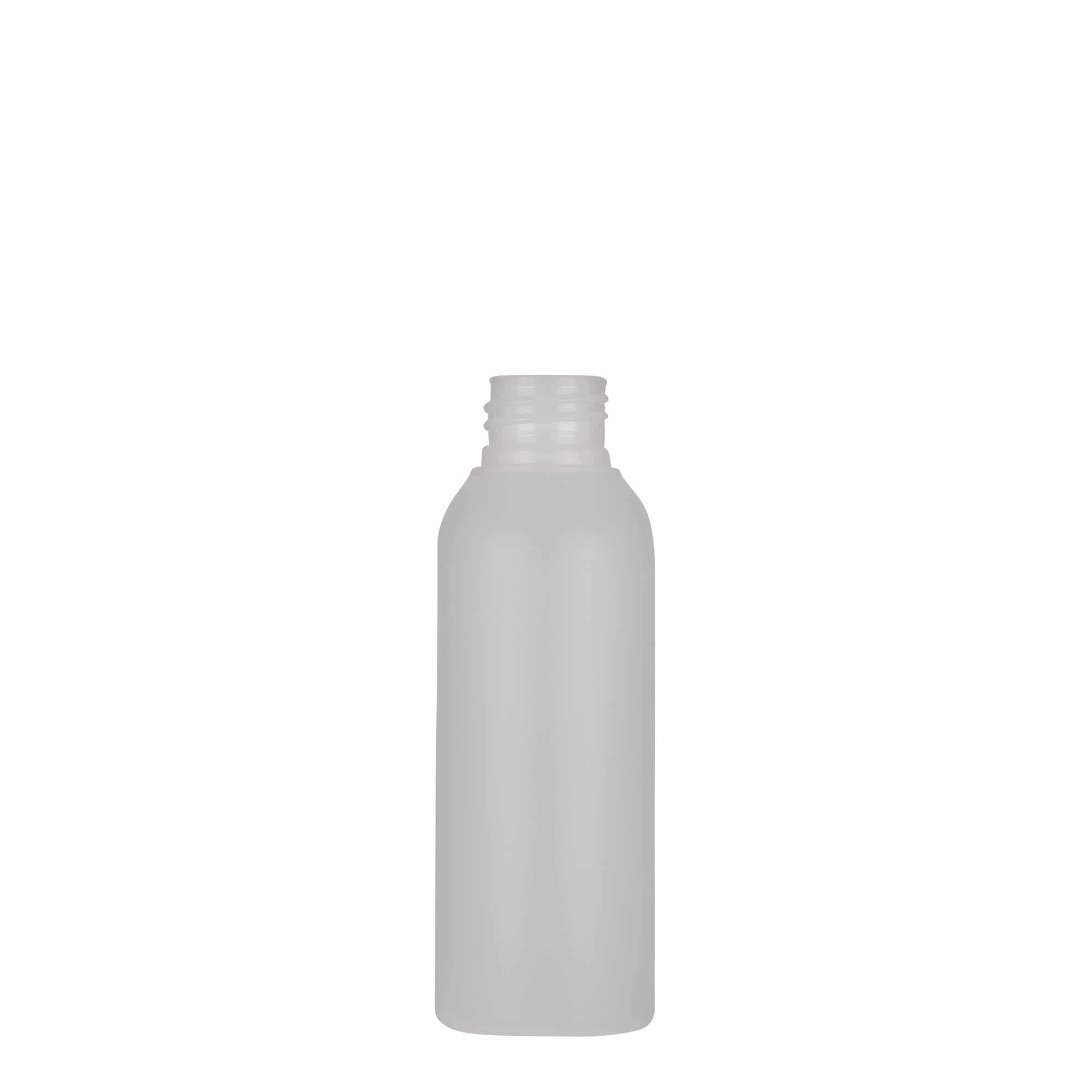 100 ml plastflaske 'Tuffy', HDPE, natur, åpning: 24/410