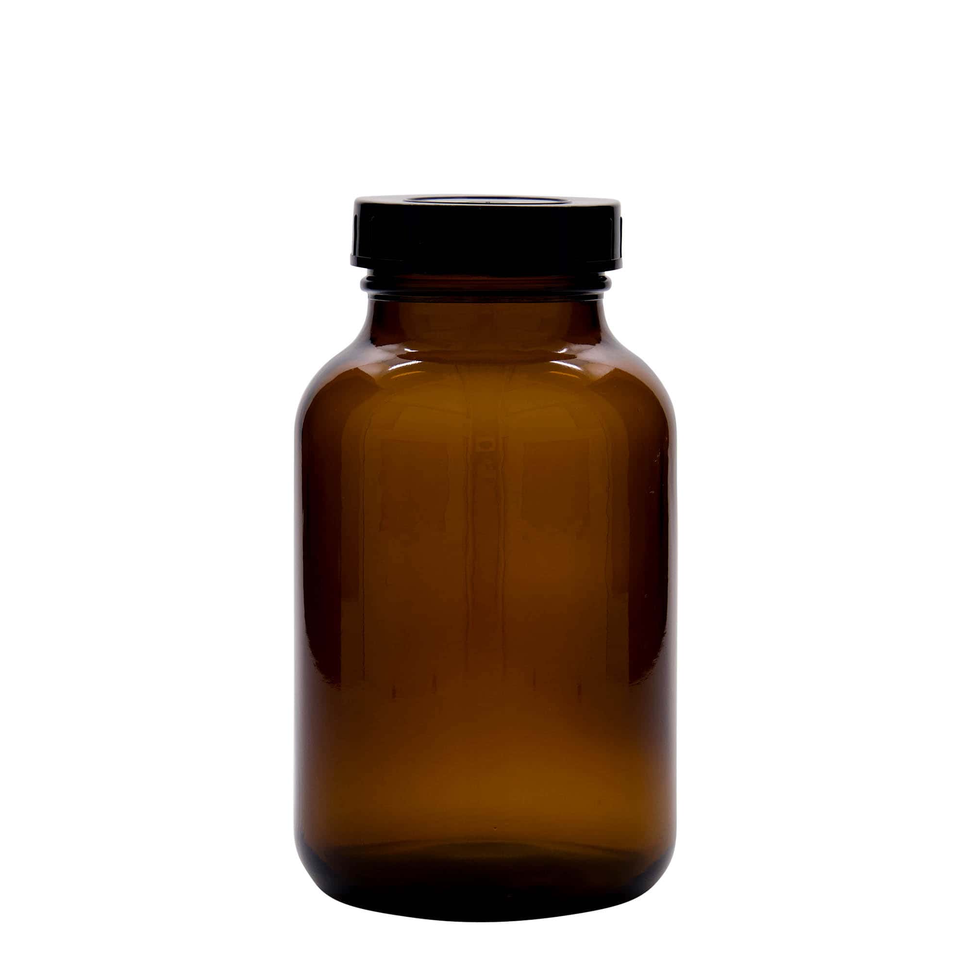 1000 ml vidhalset glass, brun, åpning: DIN 68
