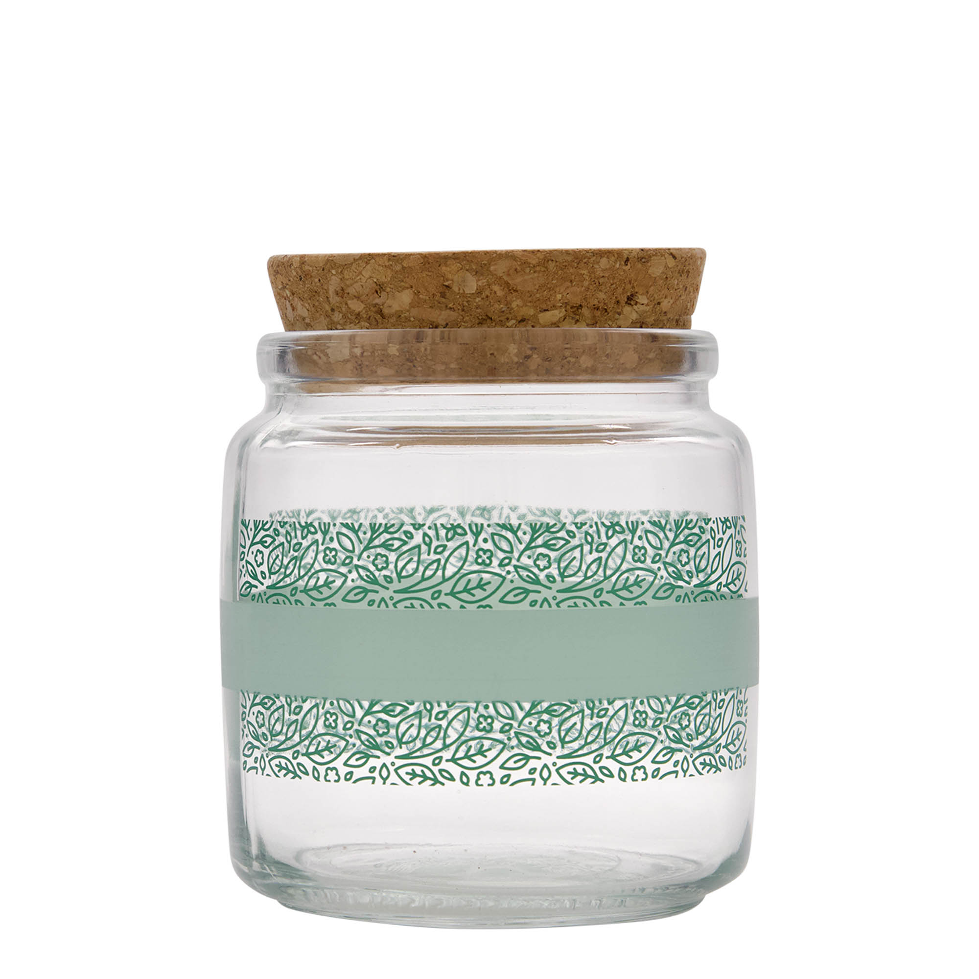 750 ml korkglass 'Giara', motiv: Naturalmente verde, åpning: kork