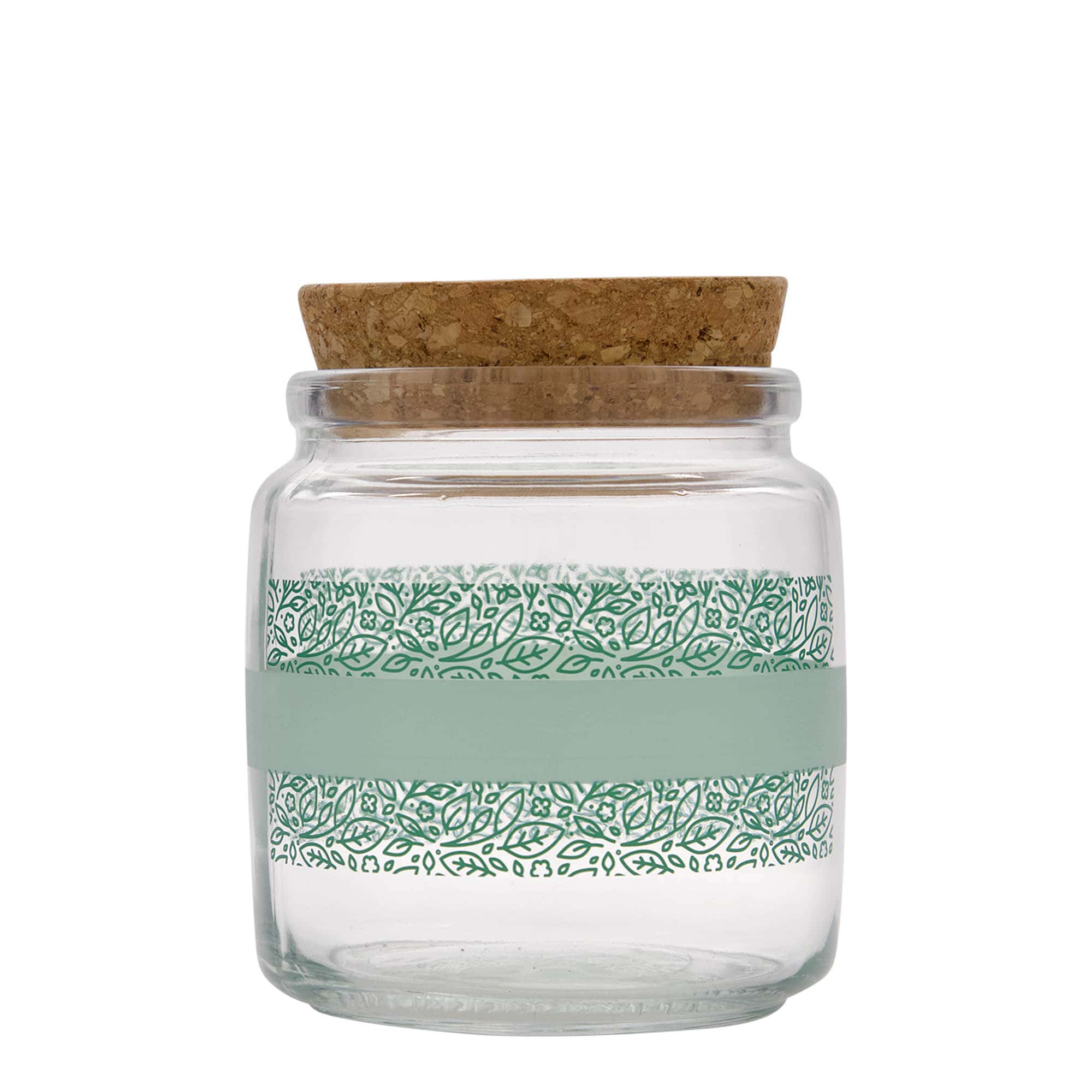 750 ml korkglass 'Giara', motiv: Naturalmente verde, åpning: kork
