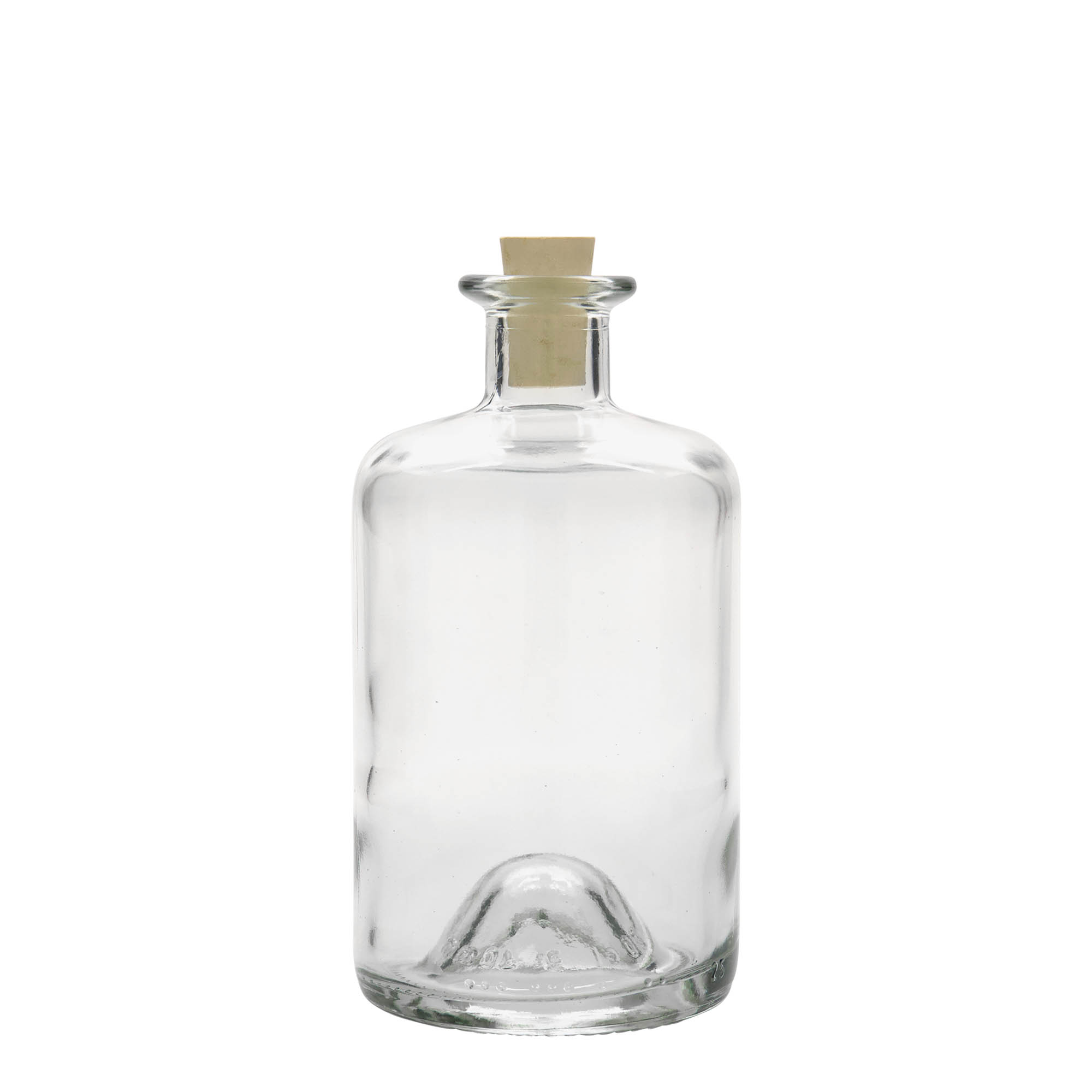 500 ml glassflaske apotek, åpning: kork