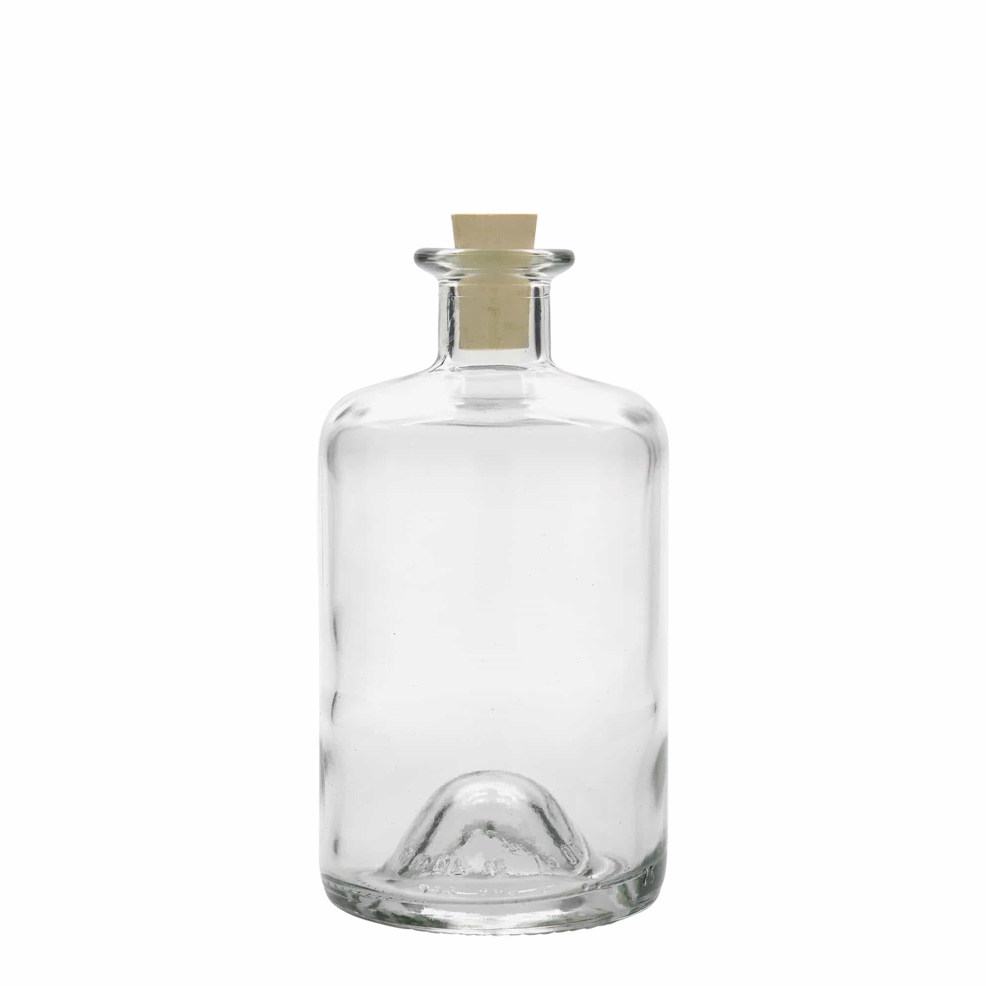 500 ml glassflaske apotek, åpning: kork