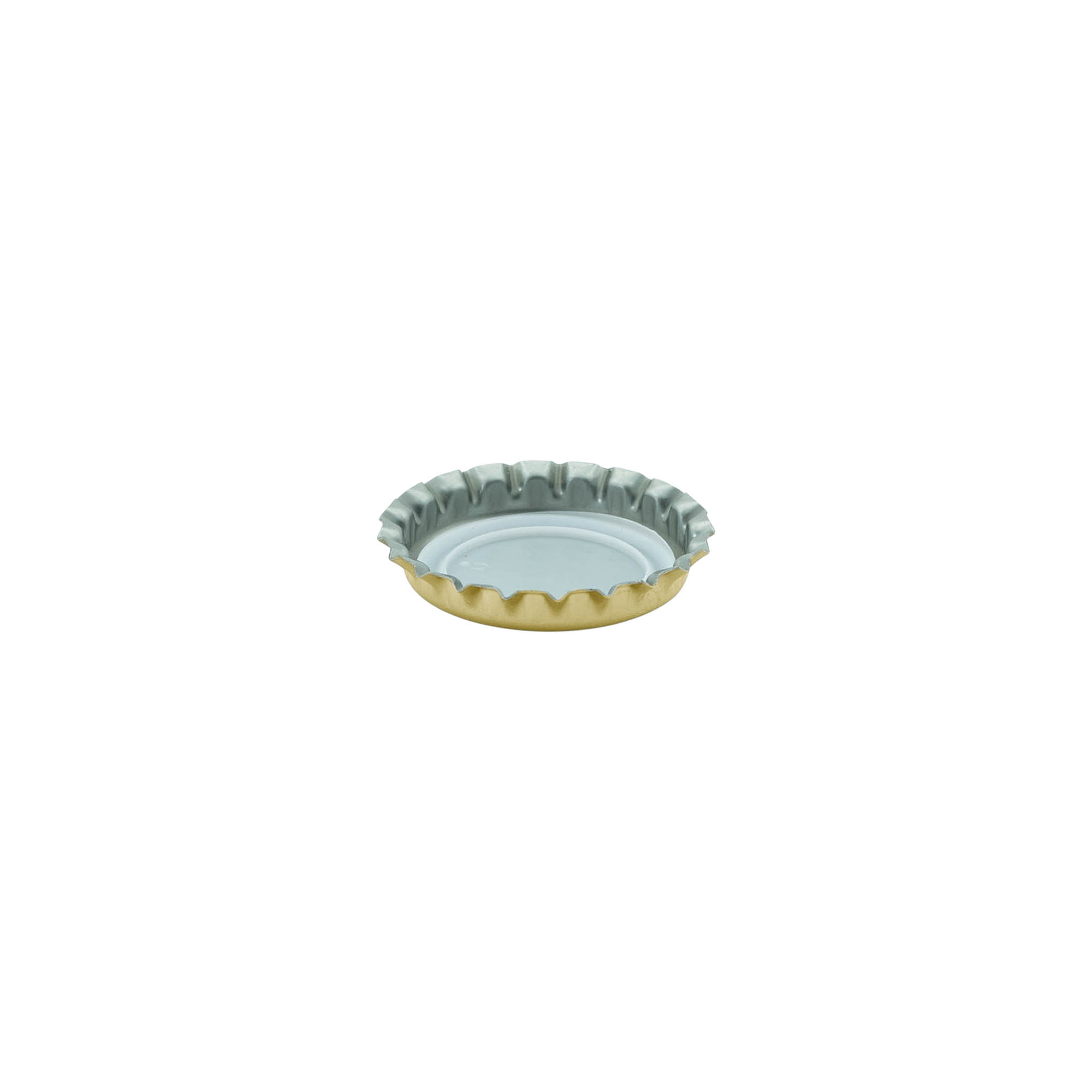 Kronkork 26 mm, metall, gull