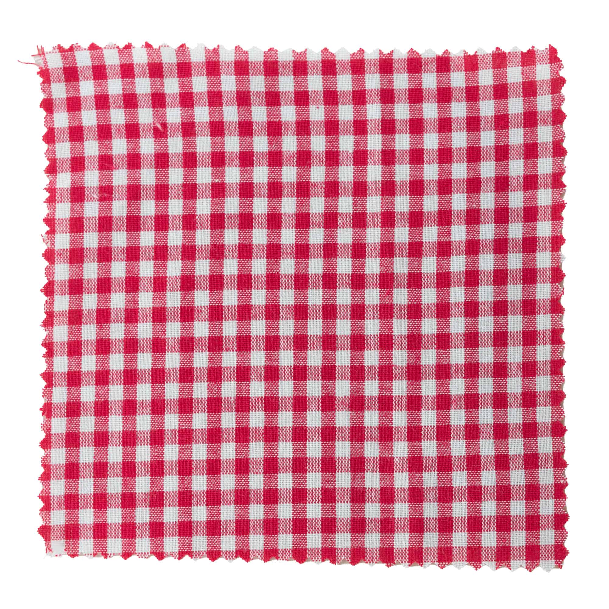 Rutete stoffserviett 15x15, kvadratisk, tekstil, rød, åpning: TO58-TO82