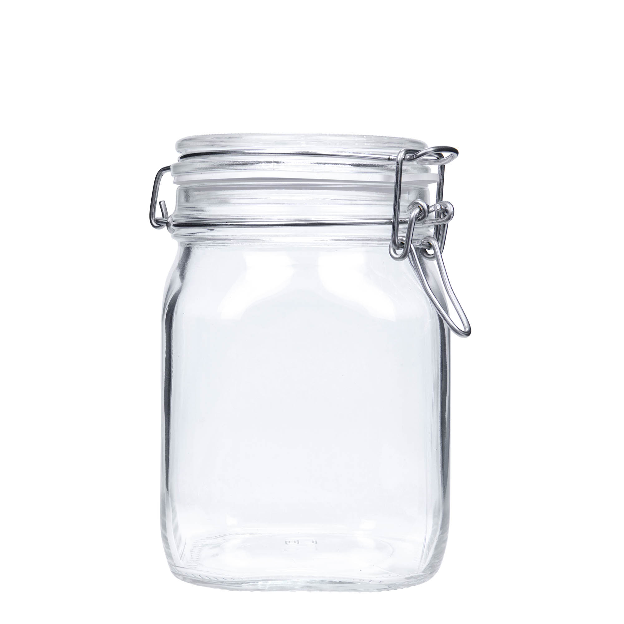 1.000 ml trådspenneglass 'Fido', firkantet, åpning: trådspenne-lukking 1.000 ml trådspenneglass 'Fido', firkantet, åpning: trådspenne-lukking