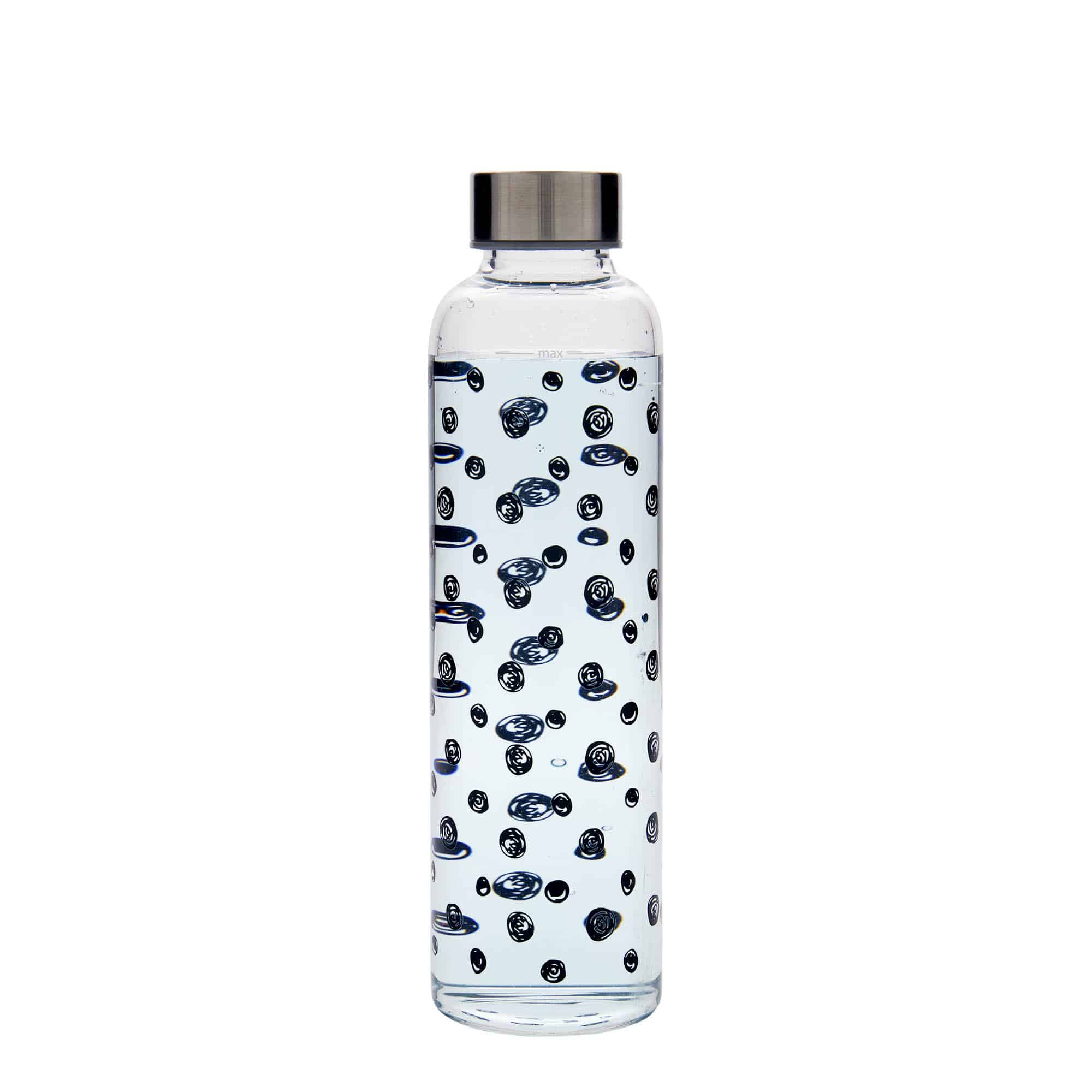500 ml drikkeflaske "Perseus", motiv: Svarte punkter, åpning: Skrulokk